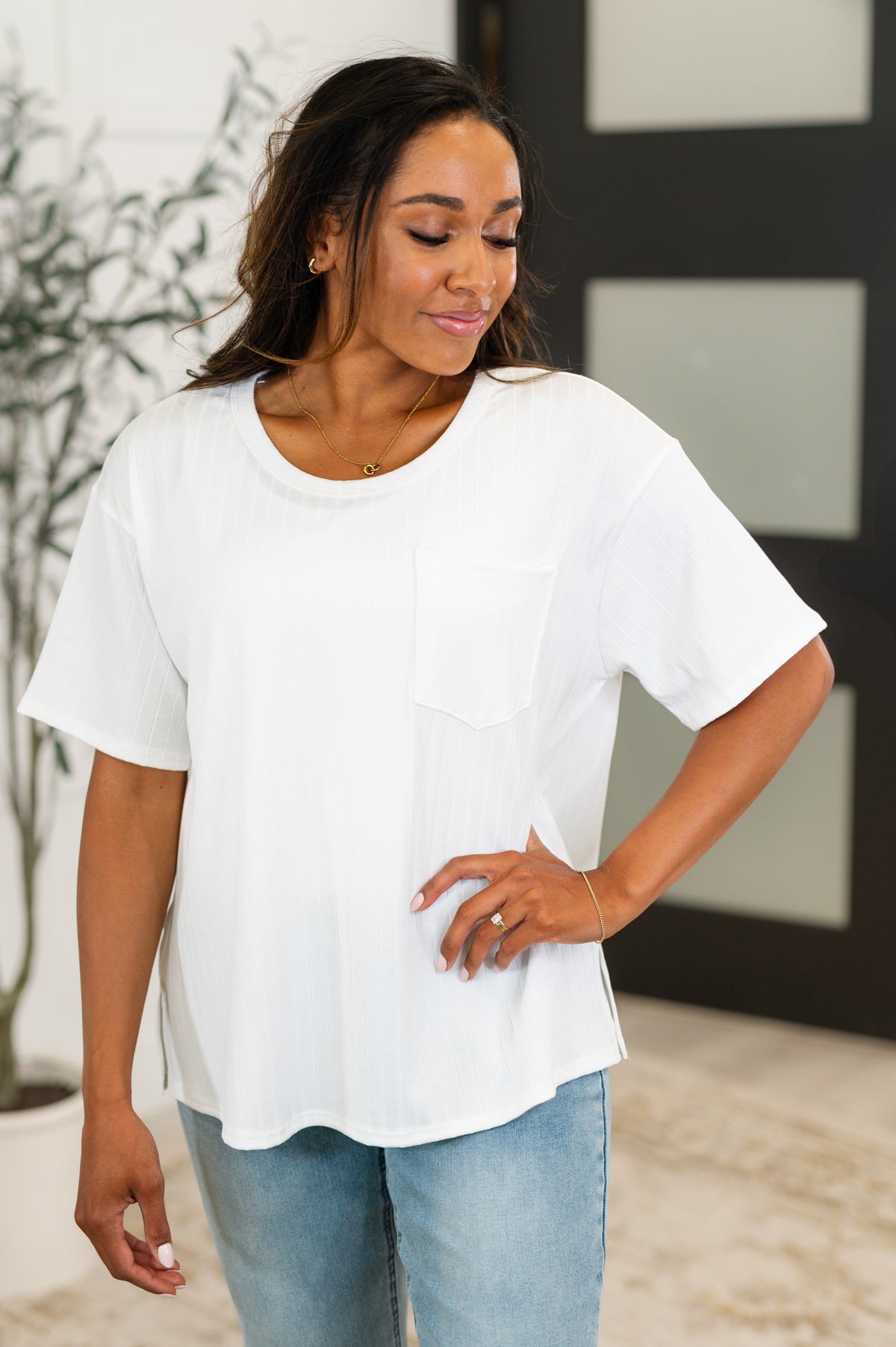 Take It Easy Slouchy Tee in Ivory - 5/20/2025 NEW