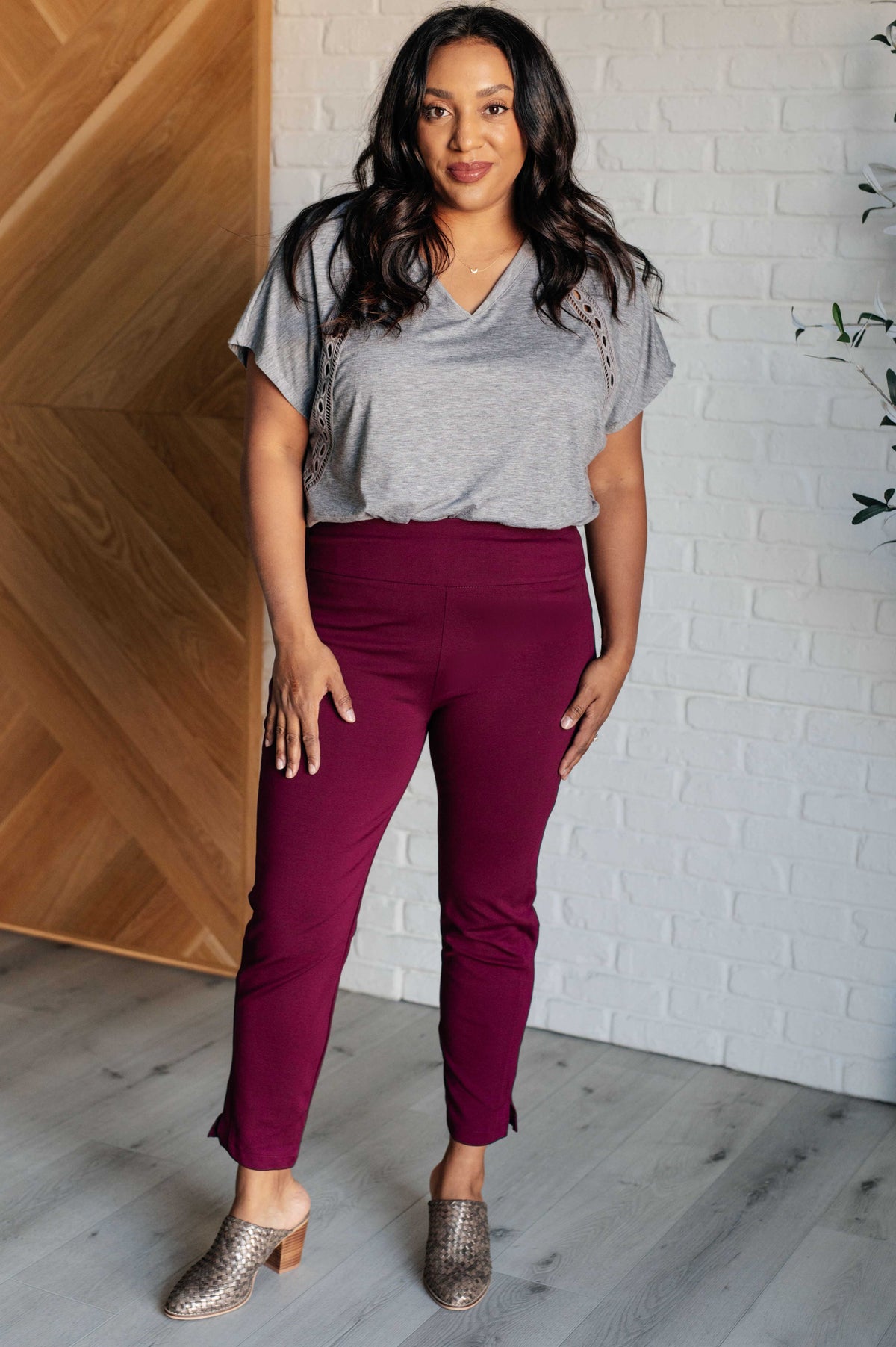 Take it Easy Eyelet Trim Top - 6/12/2025