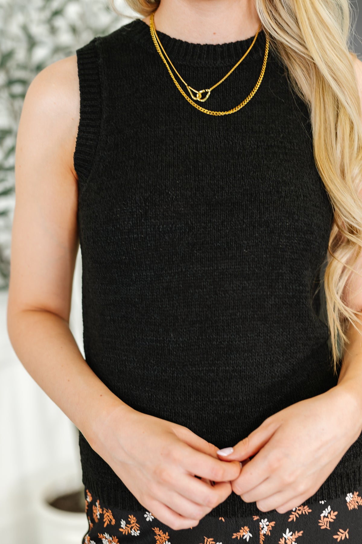 Tank You Very Much Knit Tank in Black - 7/15/2025 NEW