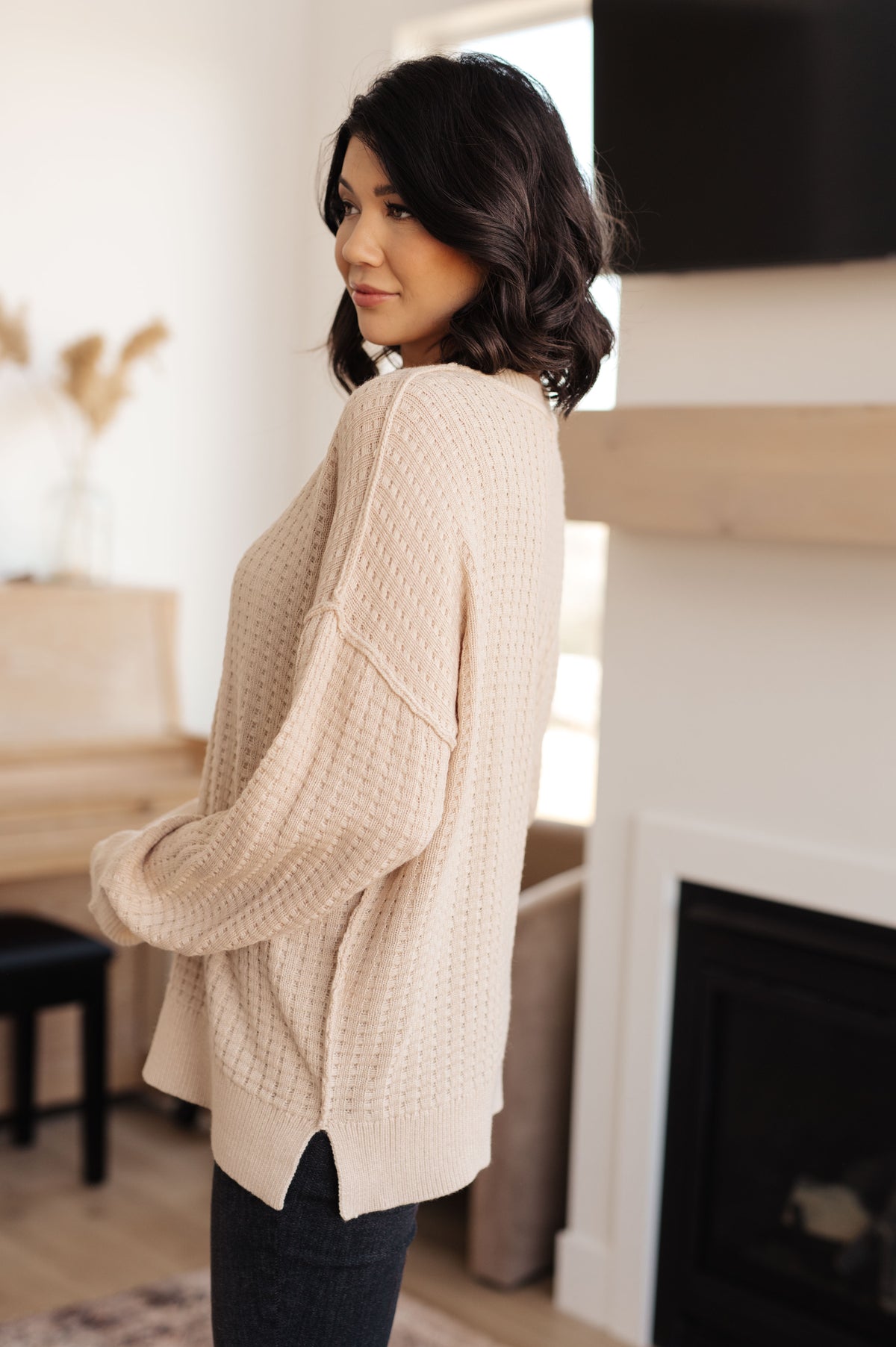 Terrifically Textured Sweater in Mocha - 11/21/2023