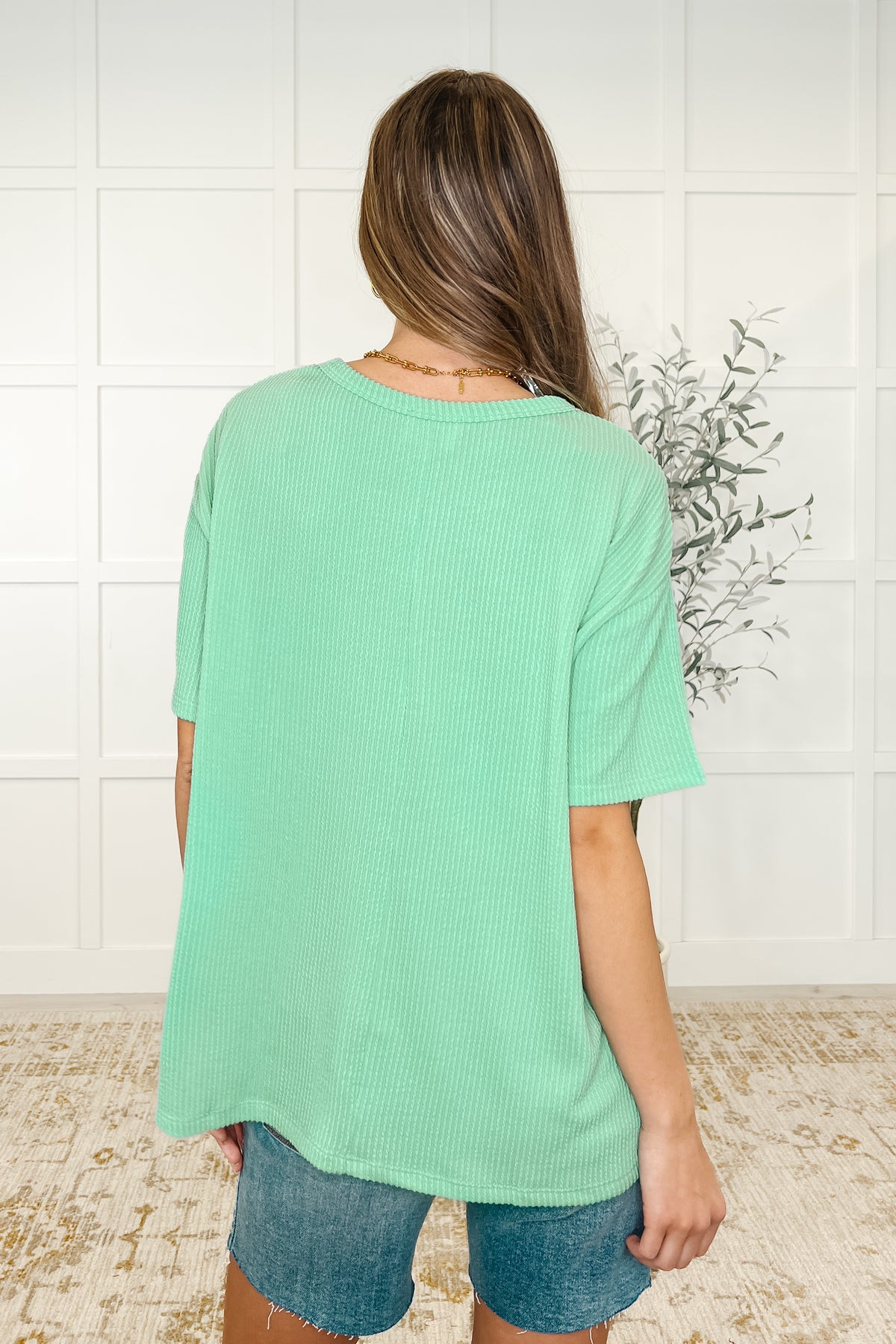 The Go-To Tee in Spearmint - 4/29/2025