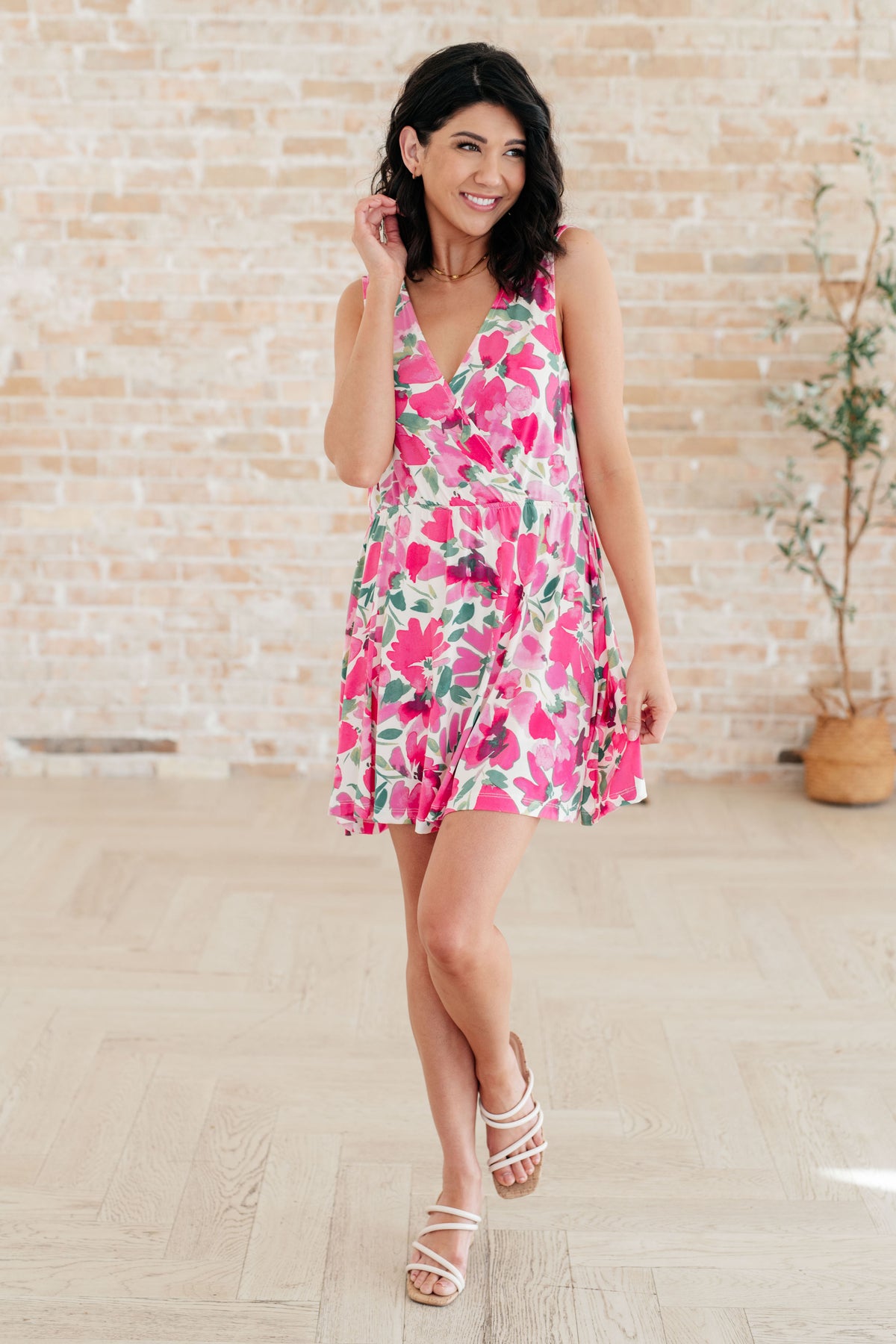 The Sun's Been Quite Kind V-Neck Dress in Pink - 4/28/2025