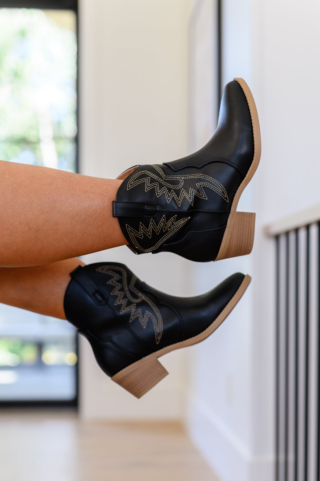 Two Step Western Bootie in Black - 9/21/2023