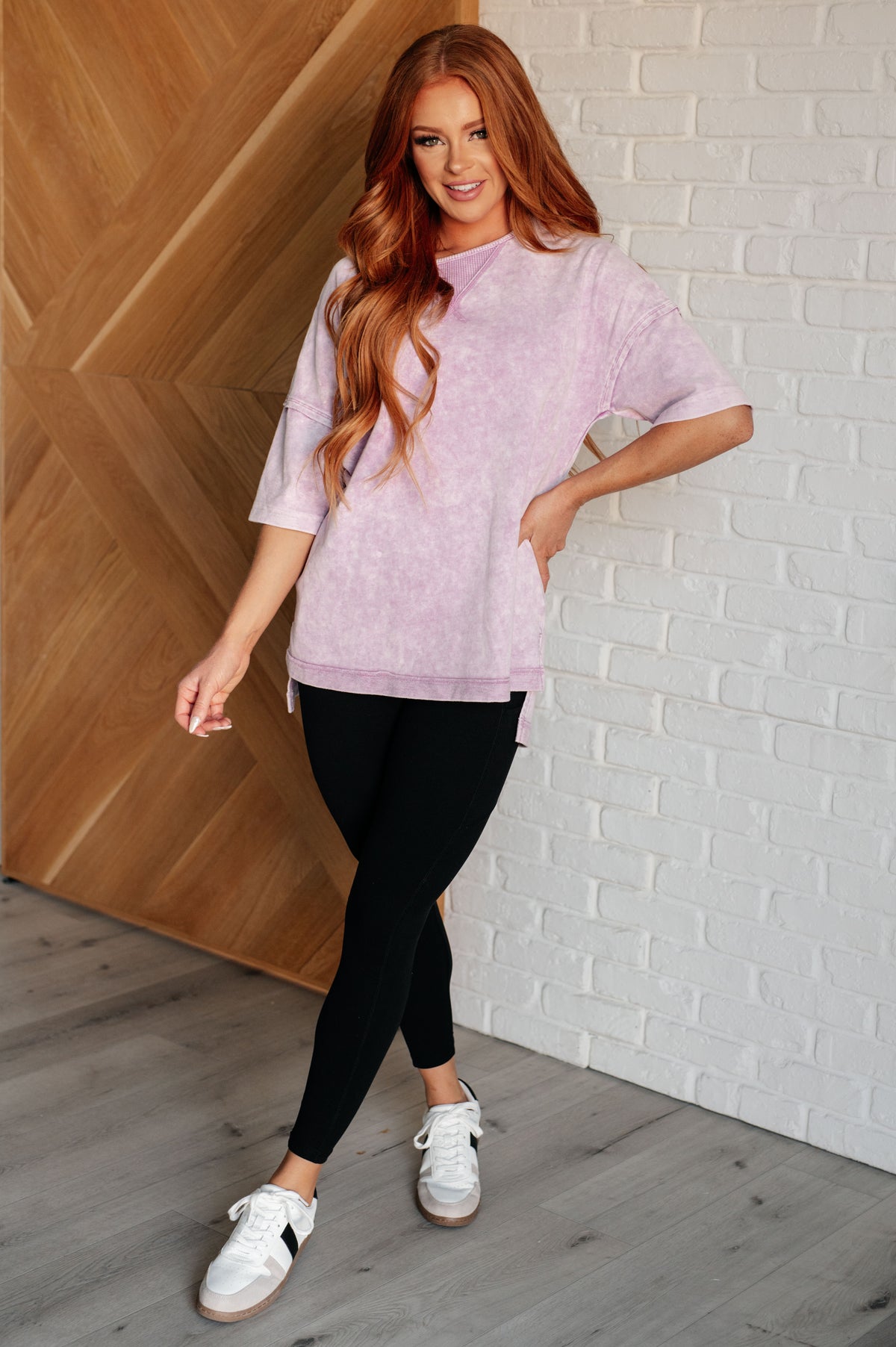 Unbothered Mineral Wash Top in Orchid Petal - 7/3/2025