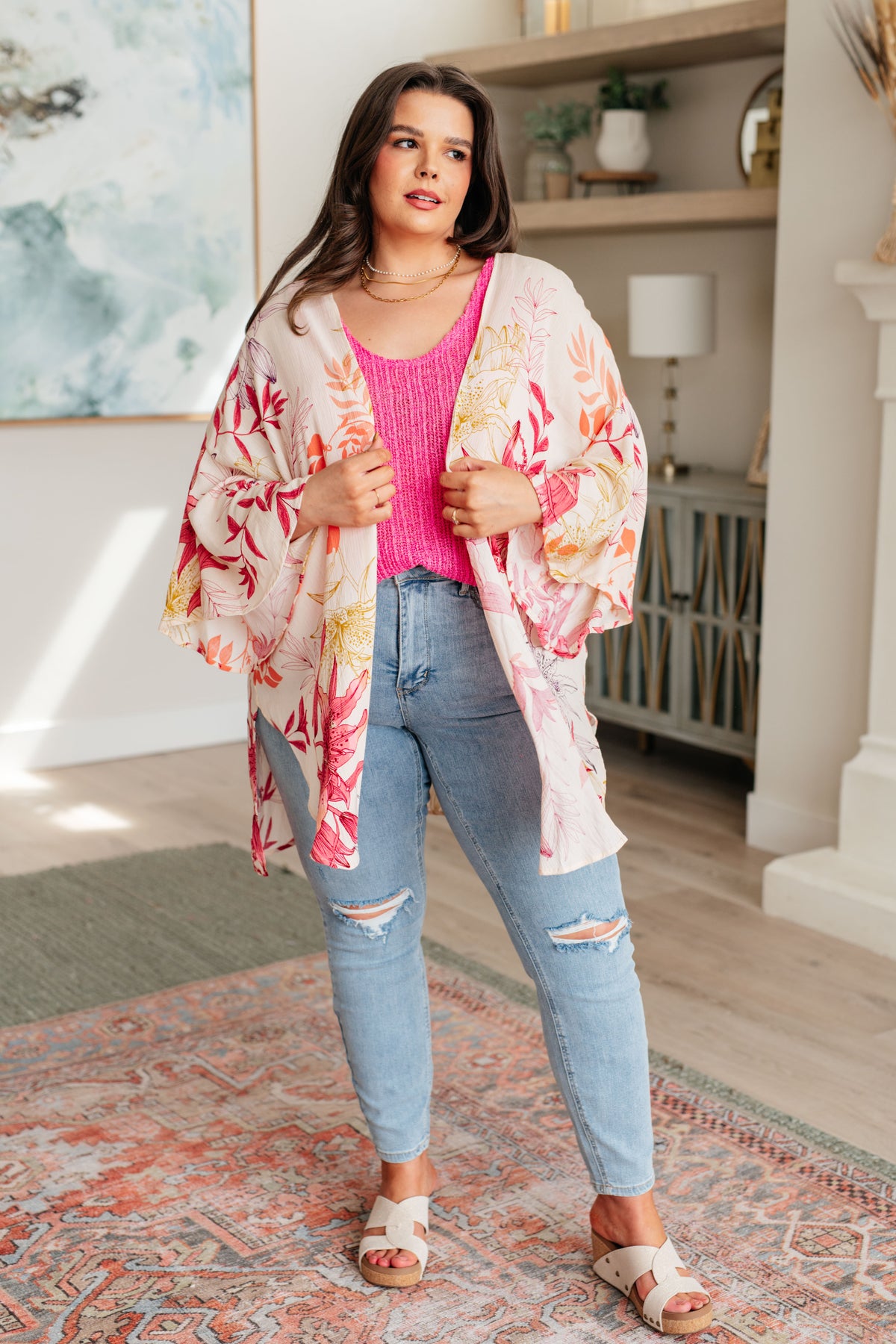 Vacay Season Bell Sleeve Kimono - 3/31/2025
