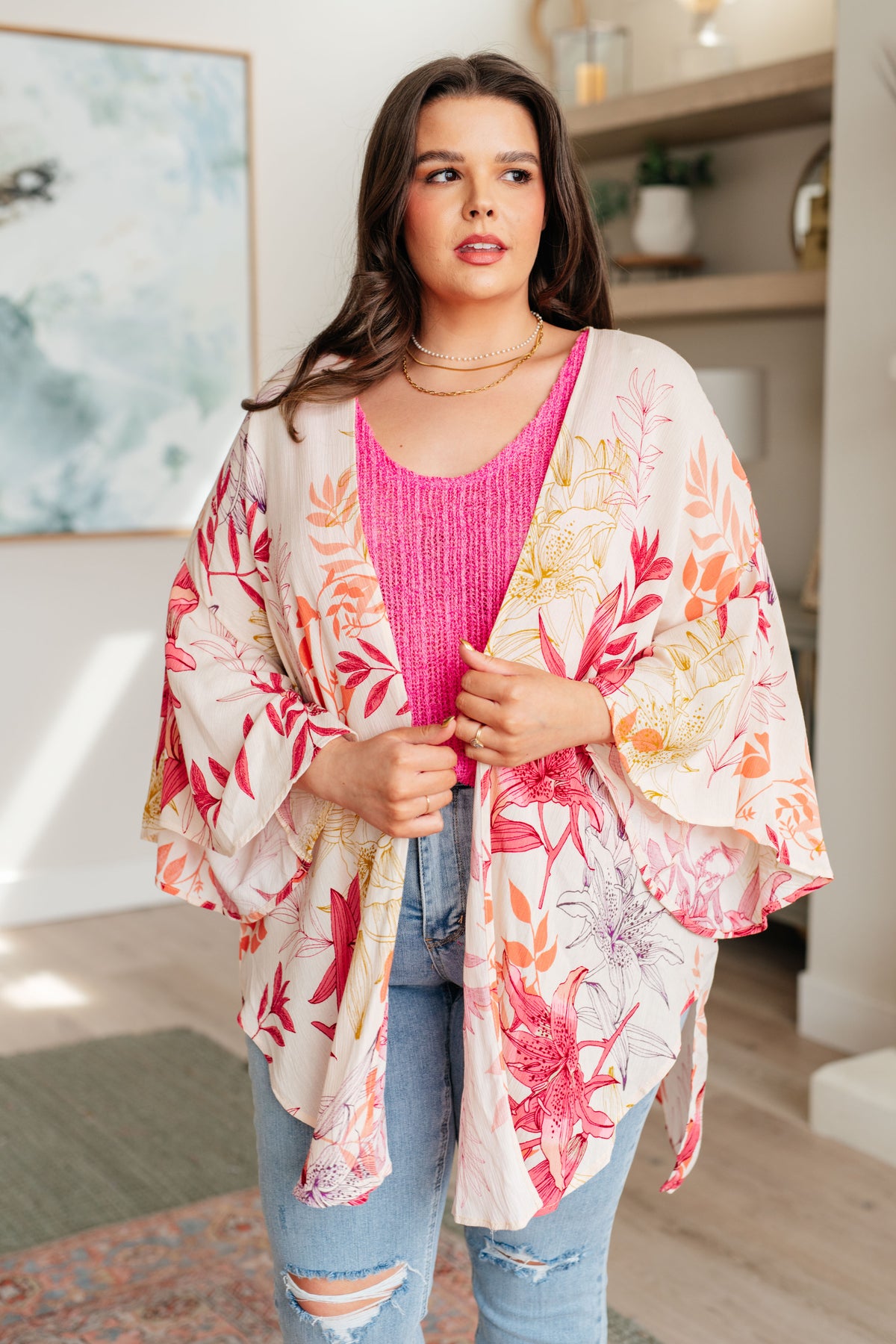 Vacay Season Bell Sleeve Kimono - 3/31/2025