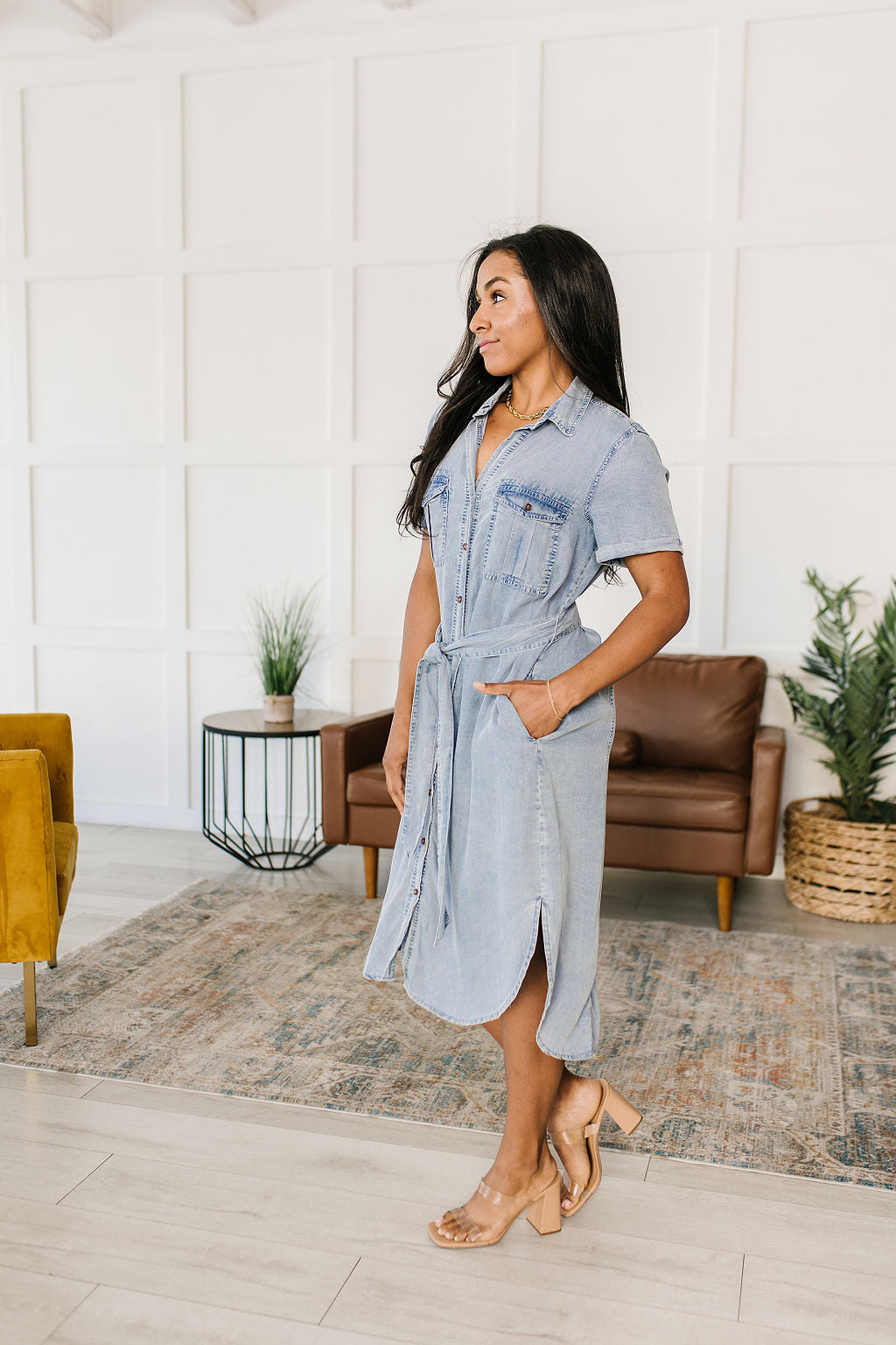 Wait For It Denim Shirtdress - 6/27/2023