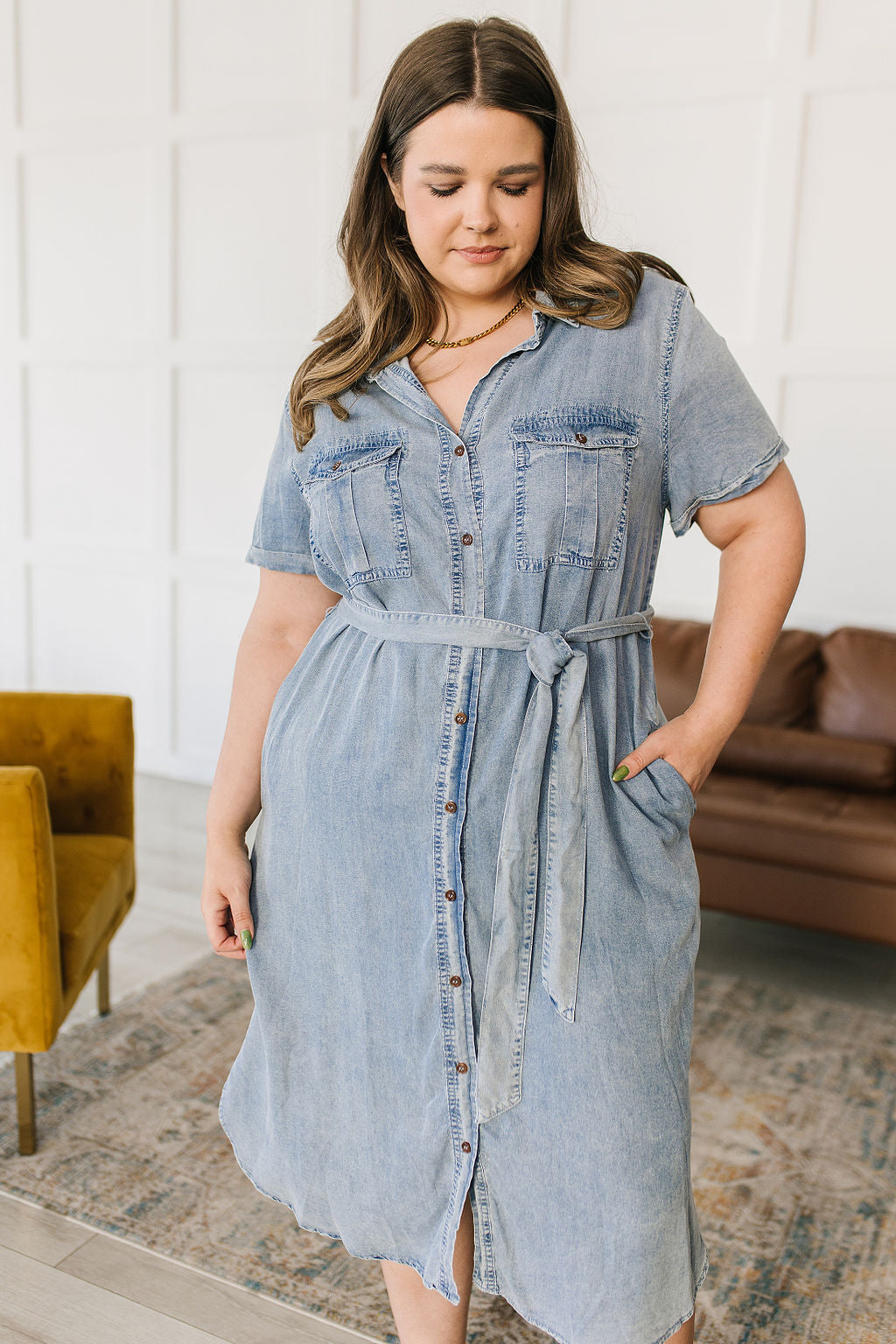 Wait For It Denim Shirtdress - 6/27/2023
