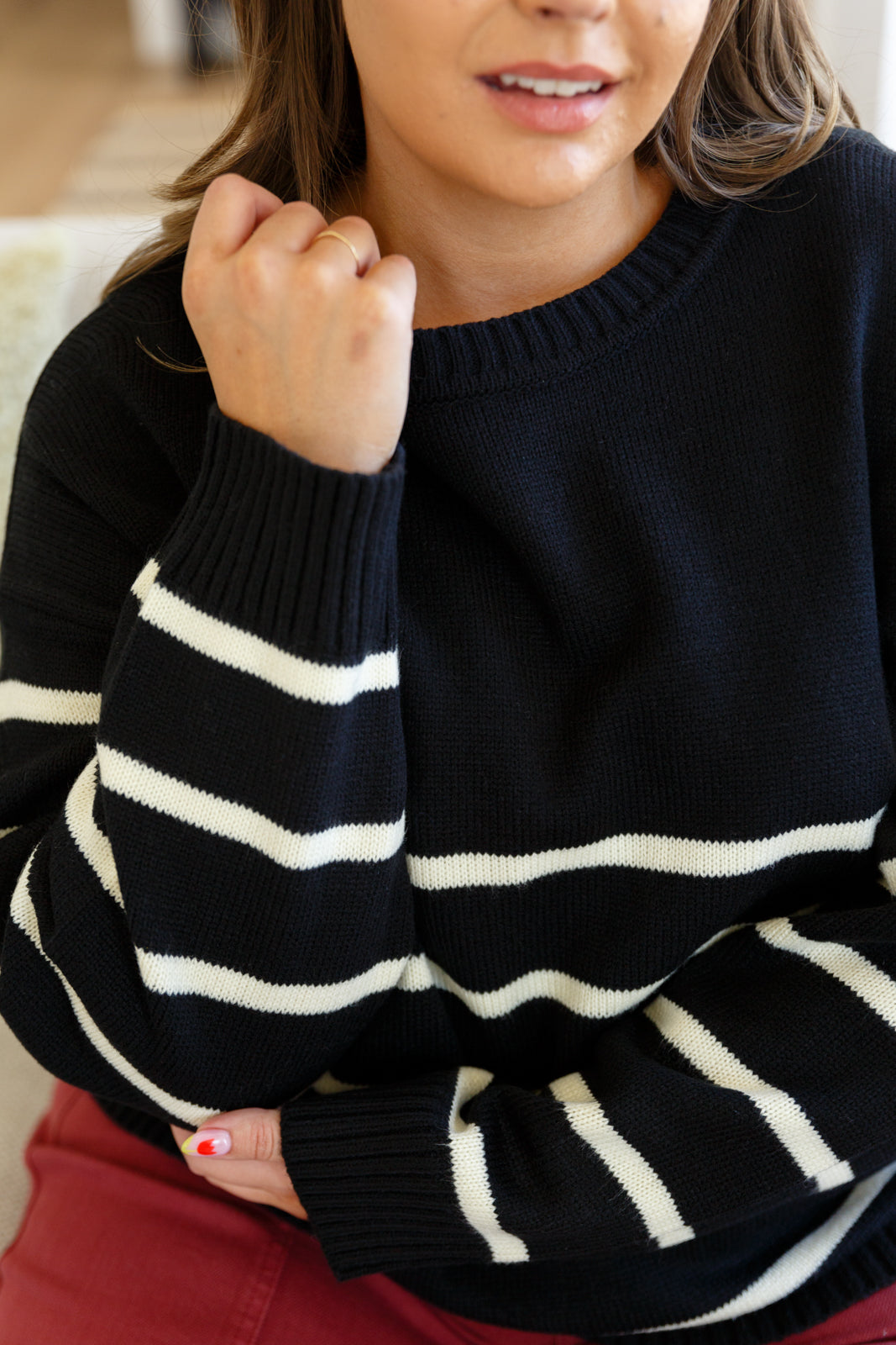 When in Doubt Striped Sweater - 8/31/2023