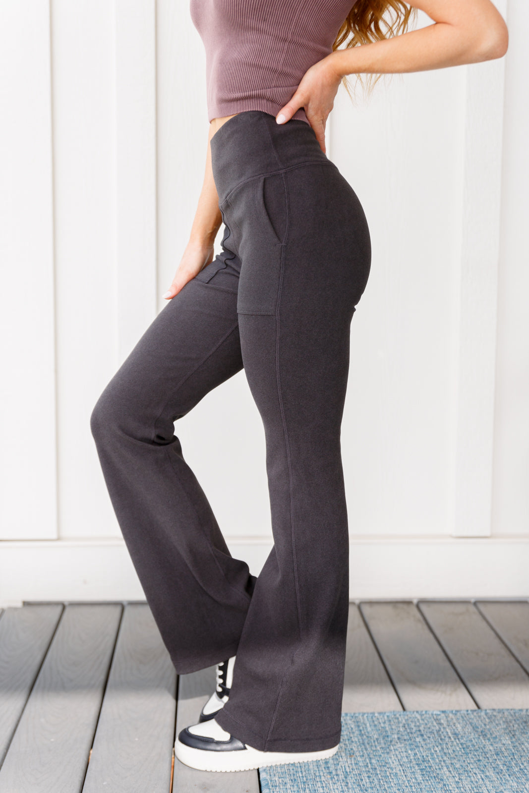 Where are You Flared Leggings in Black - 12/5/2023
