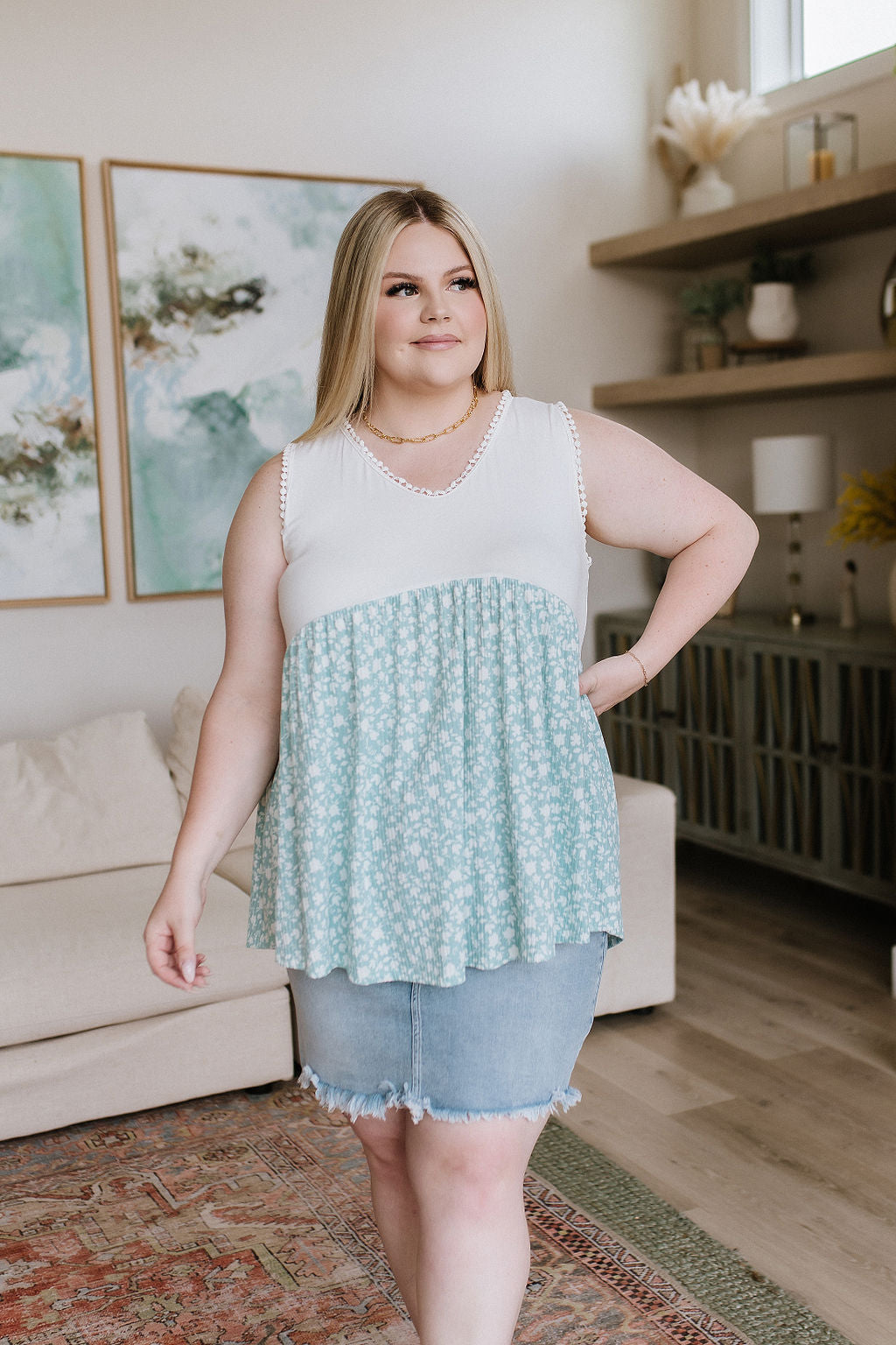 Whoopsie Daisy Floral Peplum - 6/20/2023