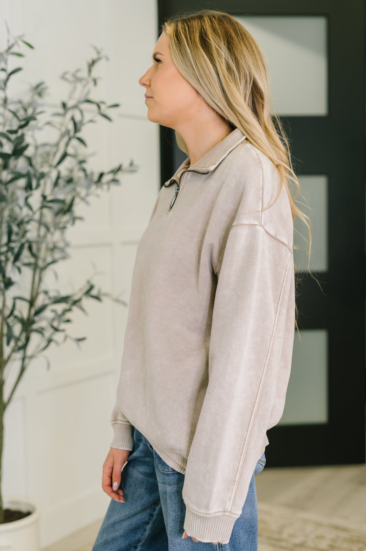 You Should Know Half Zip Pullover in Ash Mocha - 10/1/2025