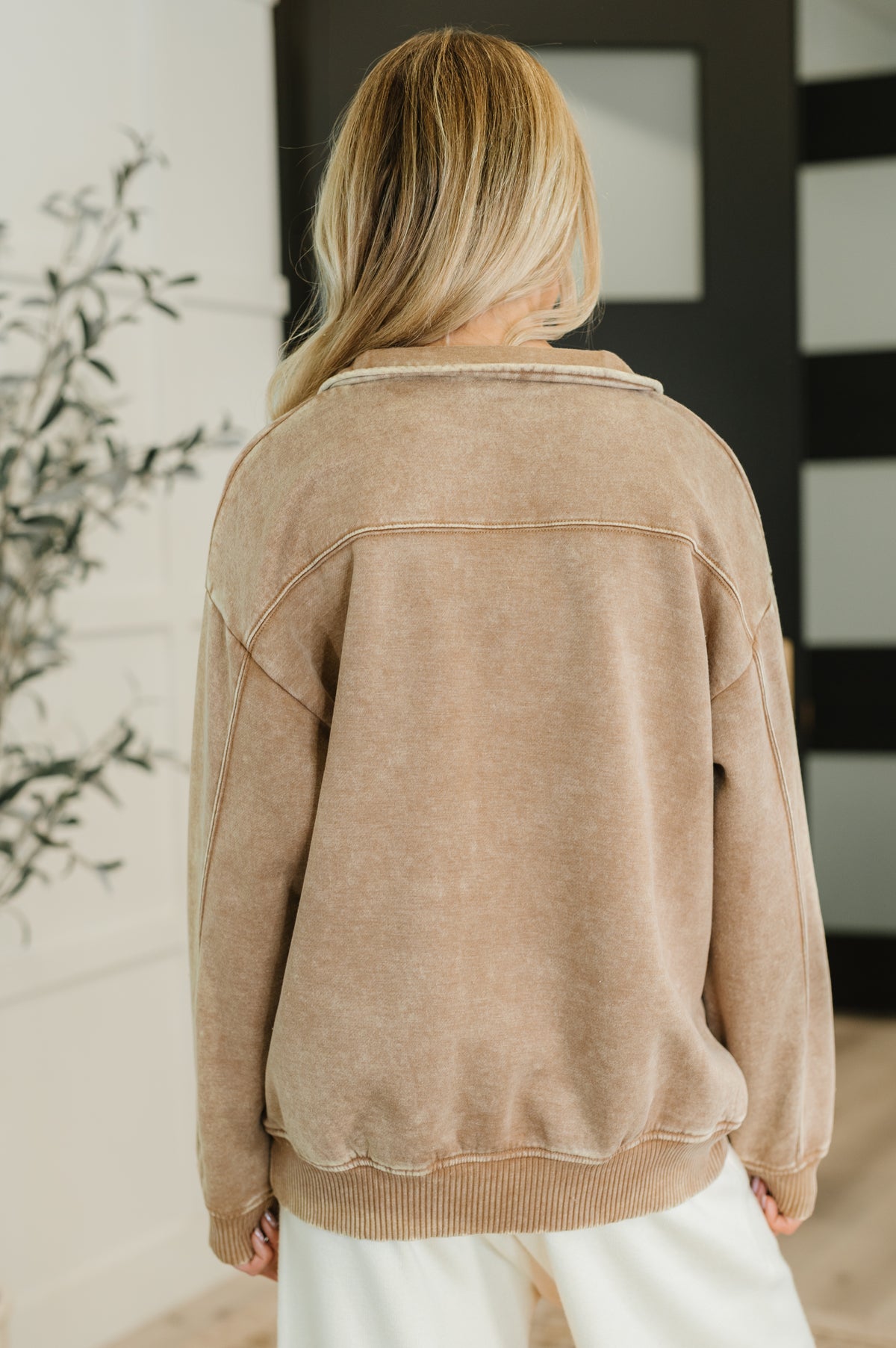 You Should Know Half Zip Pullover in Deep Camel - 10/1/2025