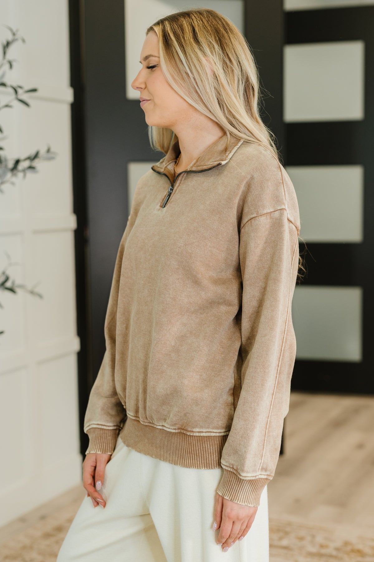 You Should Know Half Zip Pullover in Deep Camel - 10/1/2025
