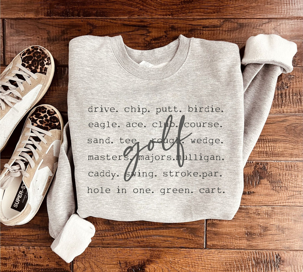 Golf Words Sweatshirt in Two Colors - RTS