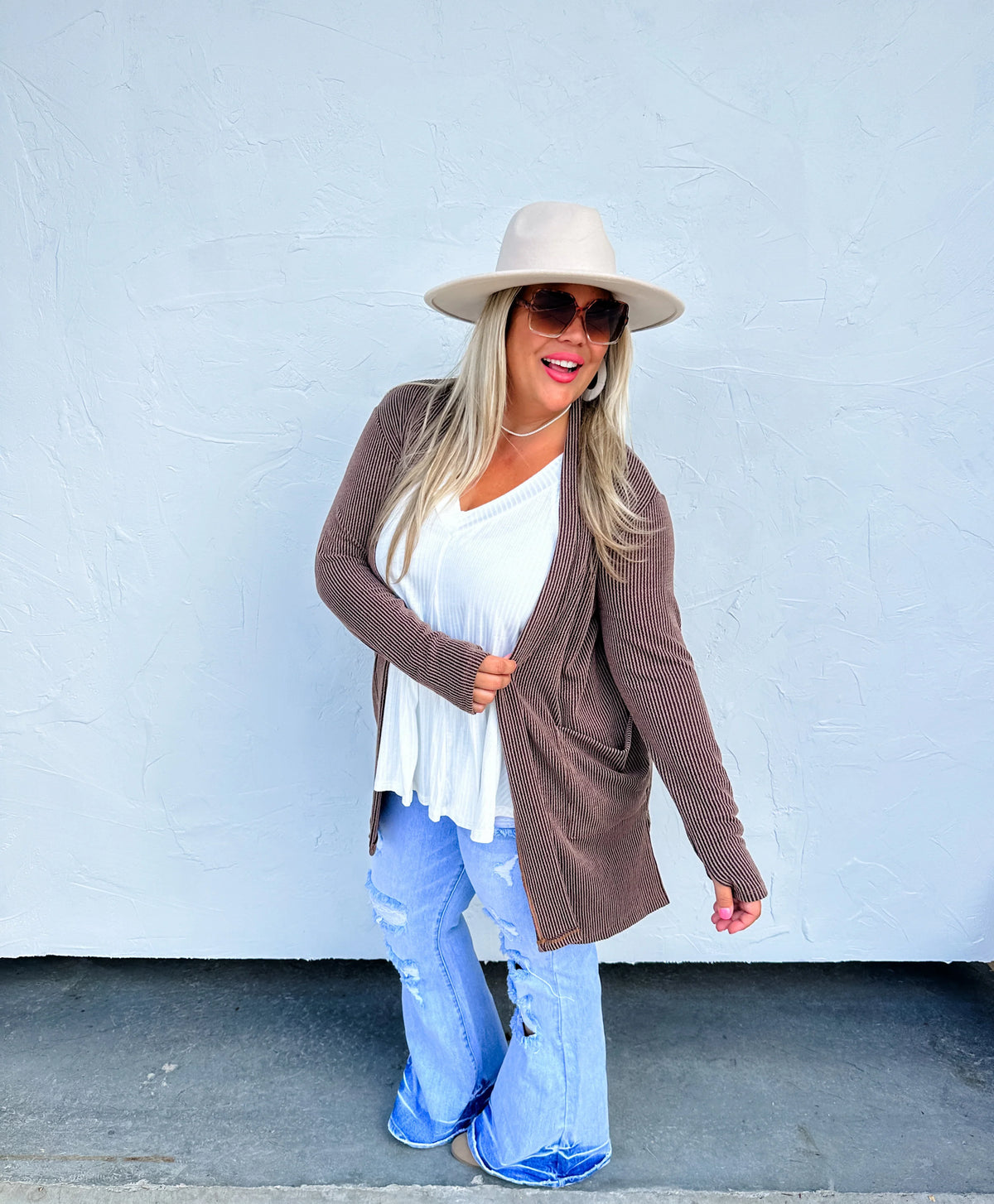 Reese Ribbed Cardigan in Seven Colors - RTS