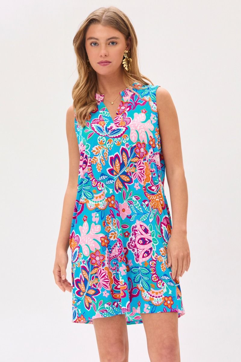 Dear Scarlett Lizzy Tank Dress in Blue - Summer 25 Capsule