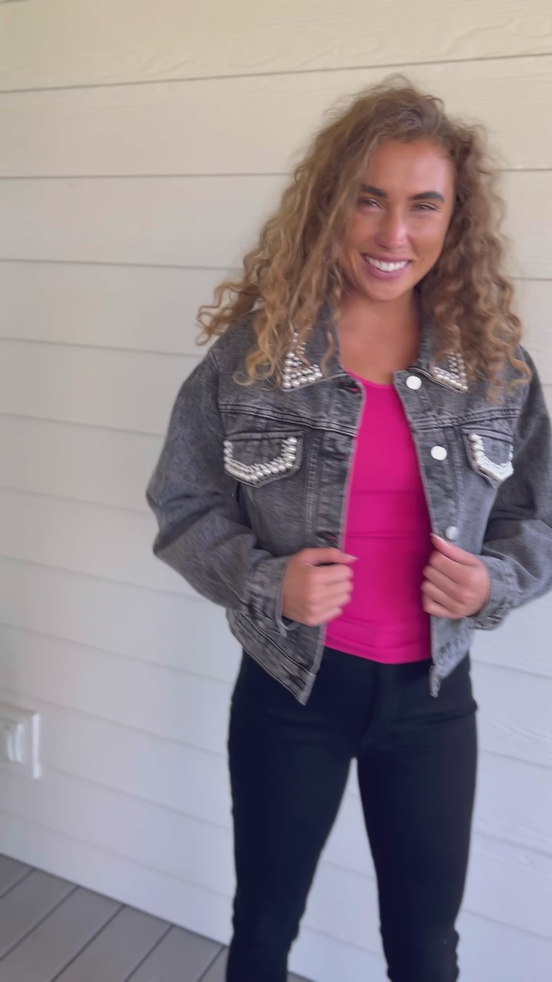 Denim And Pearls Denim Jacket - 9/21/2023