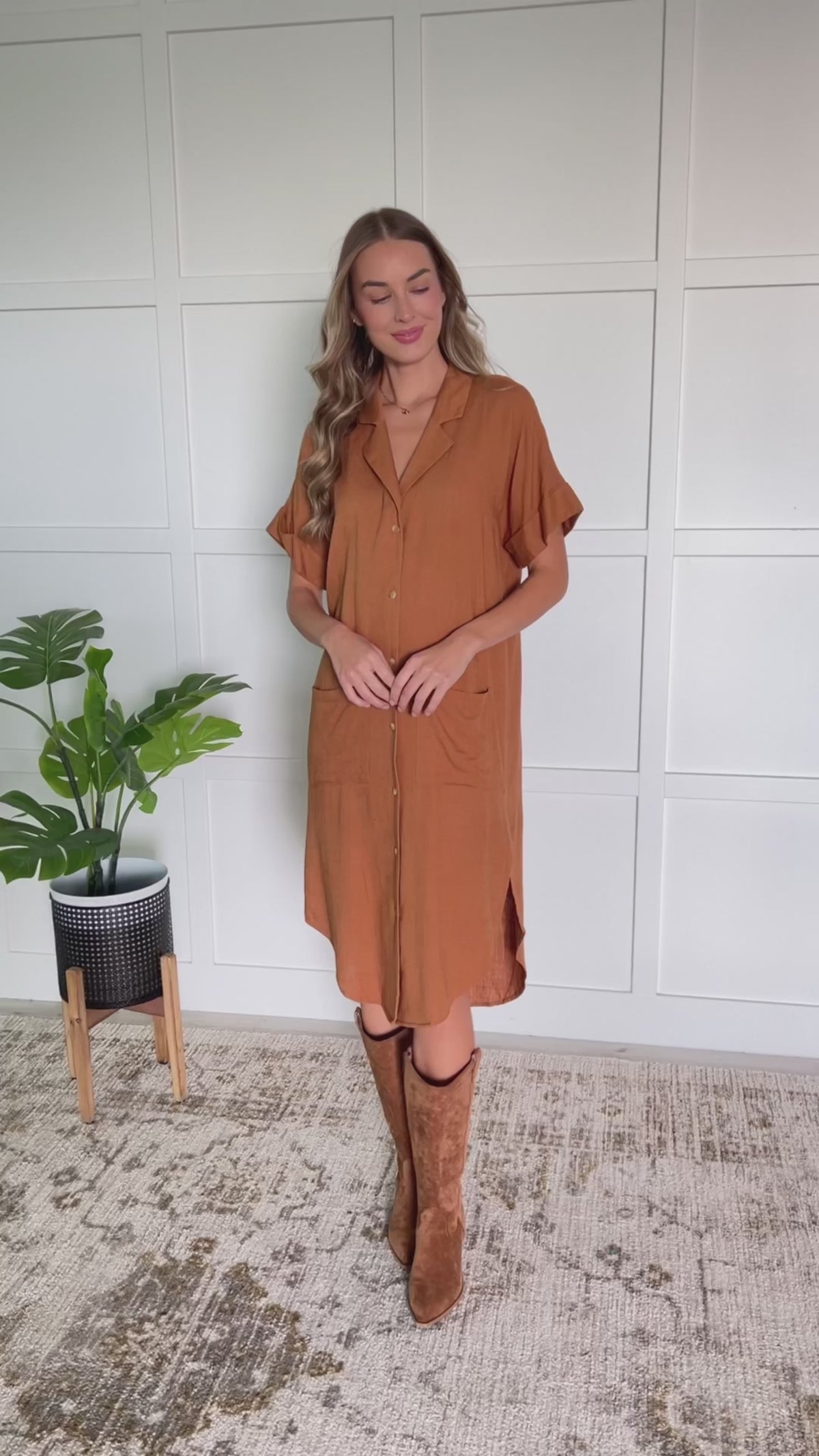 Sure to Be Great Shirt Dress - 8/21/2025