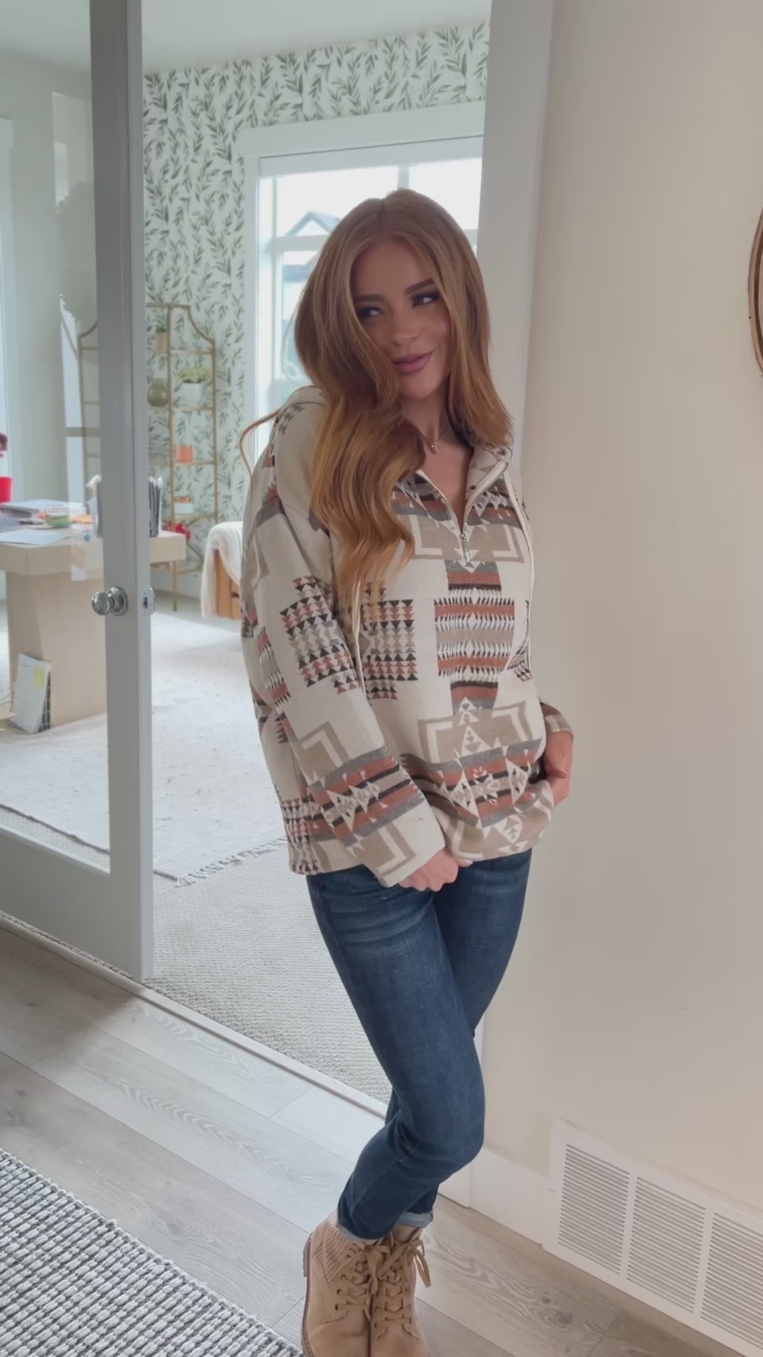 Just Going For It Aztec Hoodie - 11/6/2025