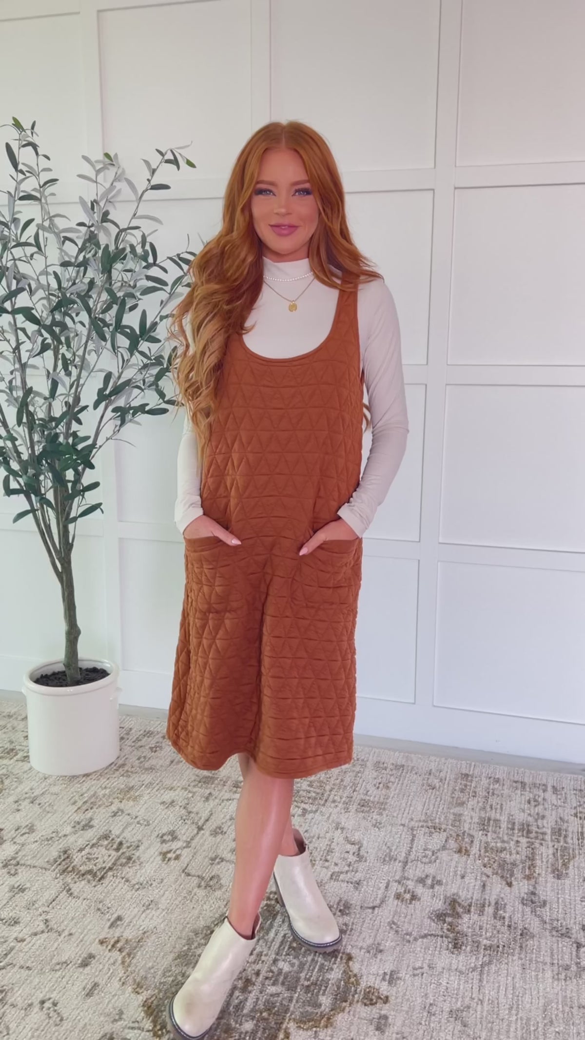 Free Falling Quilted Midi Dress - 9/18/2025