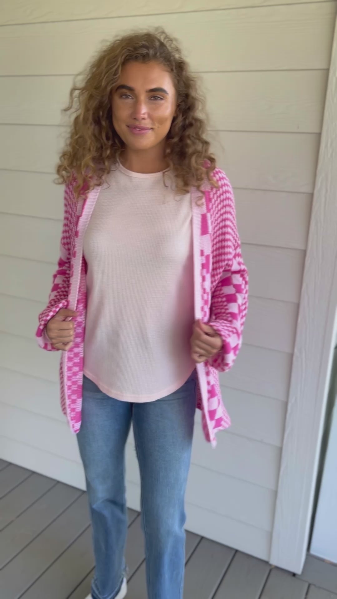Keep On Driving Checkered Cardigan - 9/19/2023