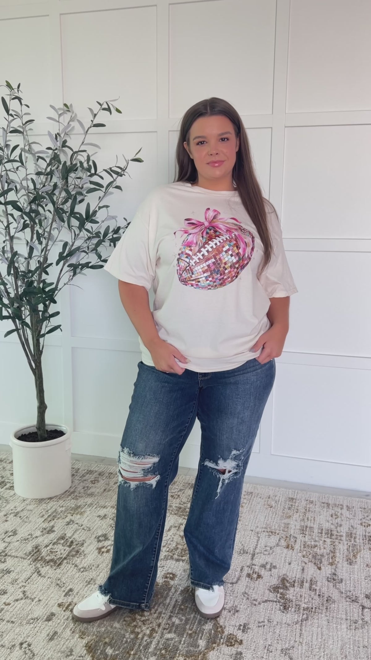 Disco Football Graphic Tee
