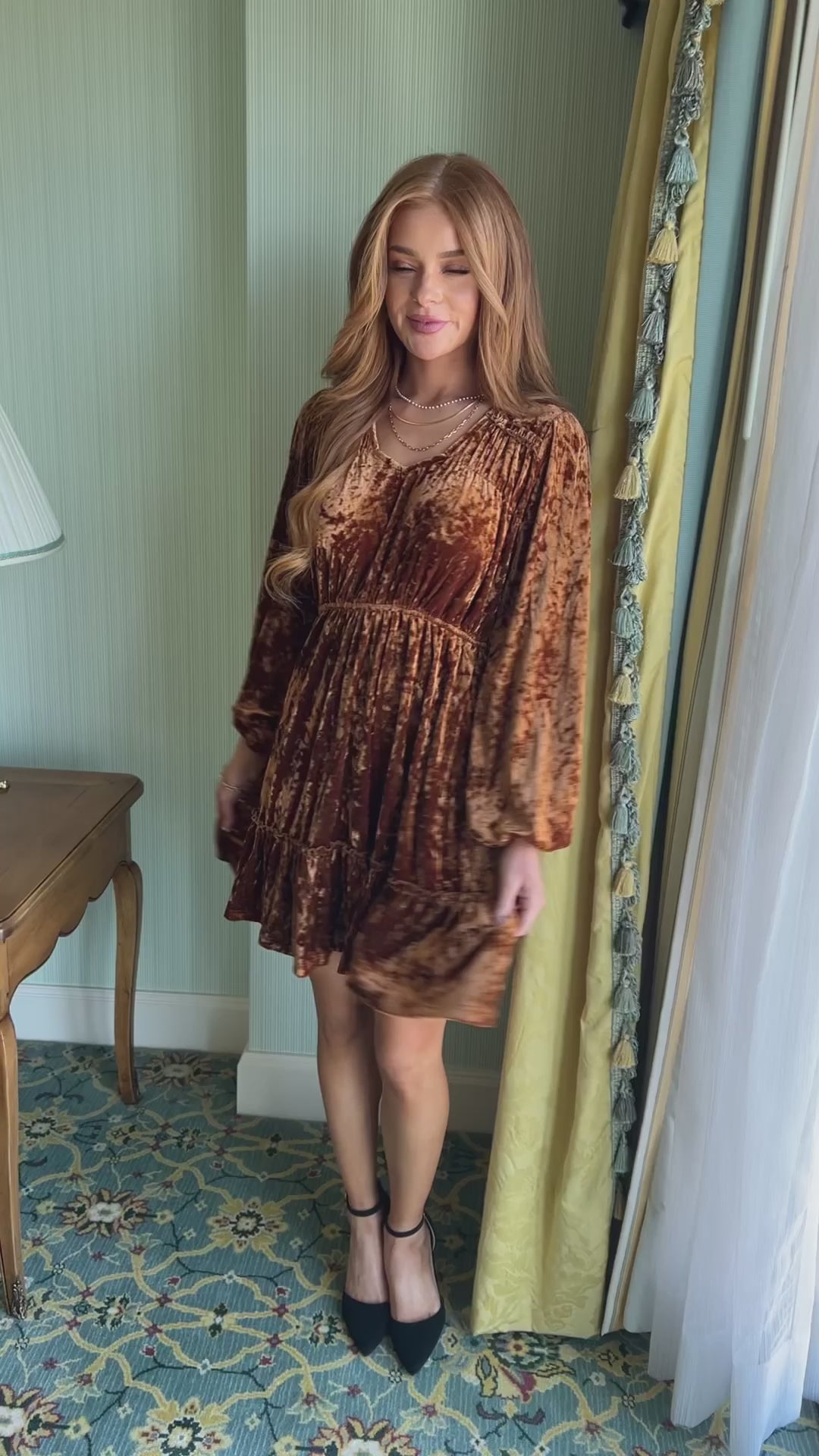 Magnificent Muse Velvet Dress - 11/7/2024