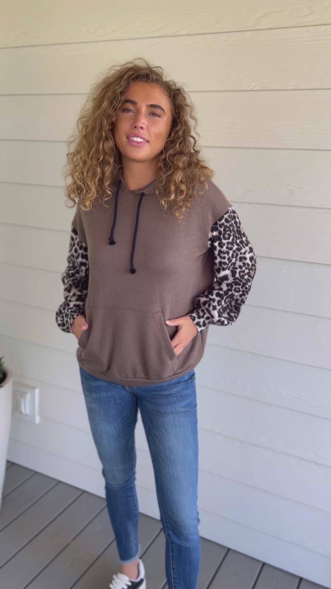 Here And There Leopard Print Hoodie - 9/21/2023