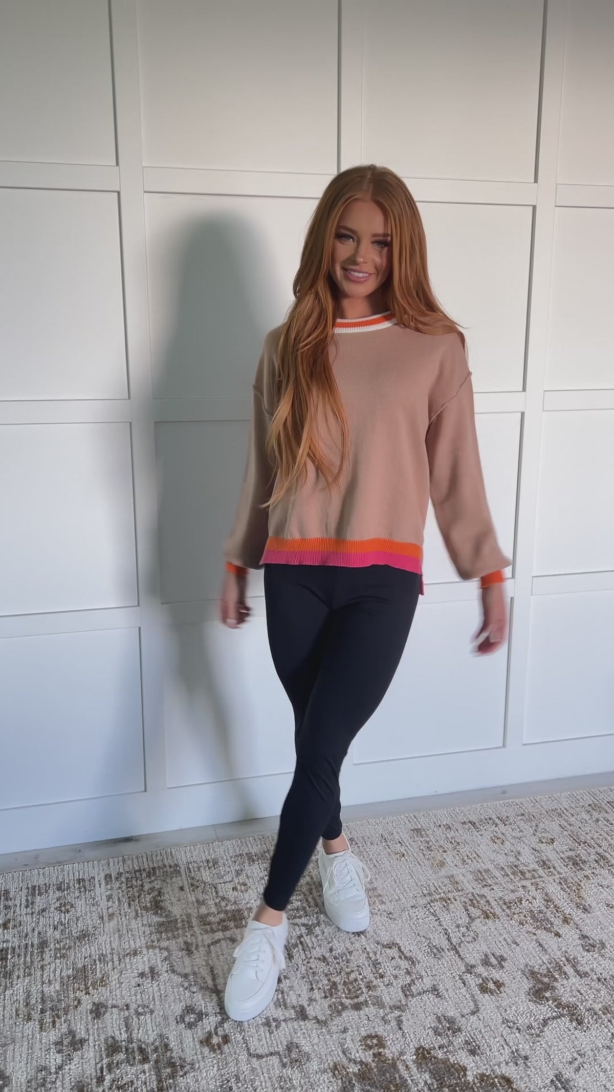 Conversational Moment Striped Trim Sweater - 9/25/2025