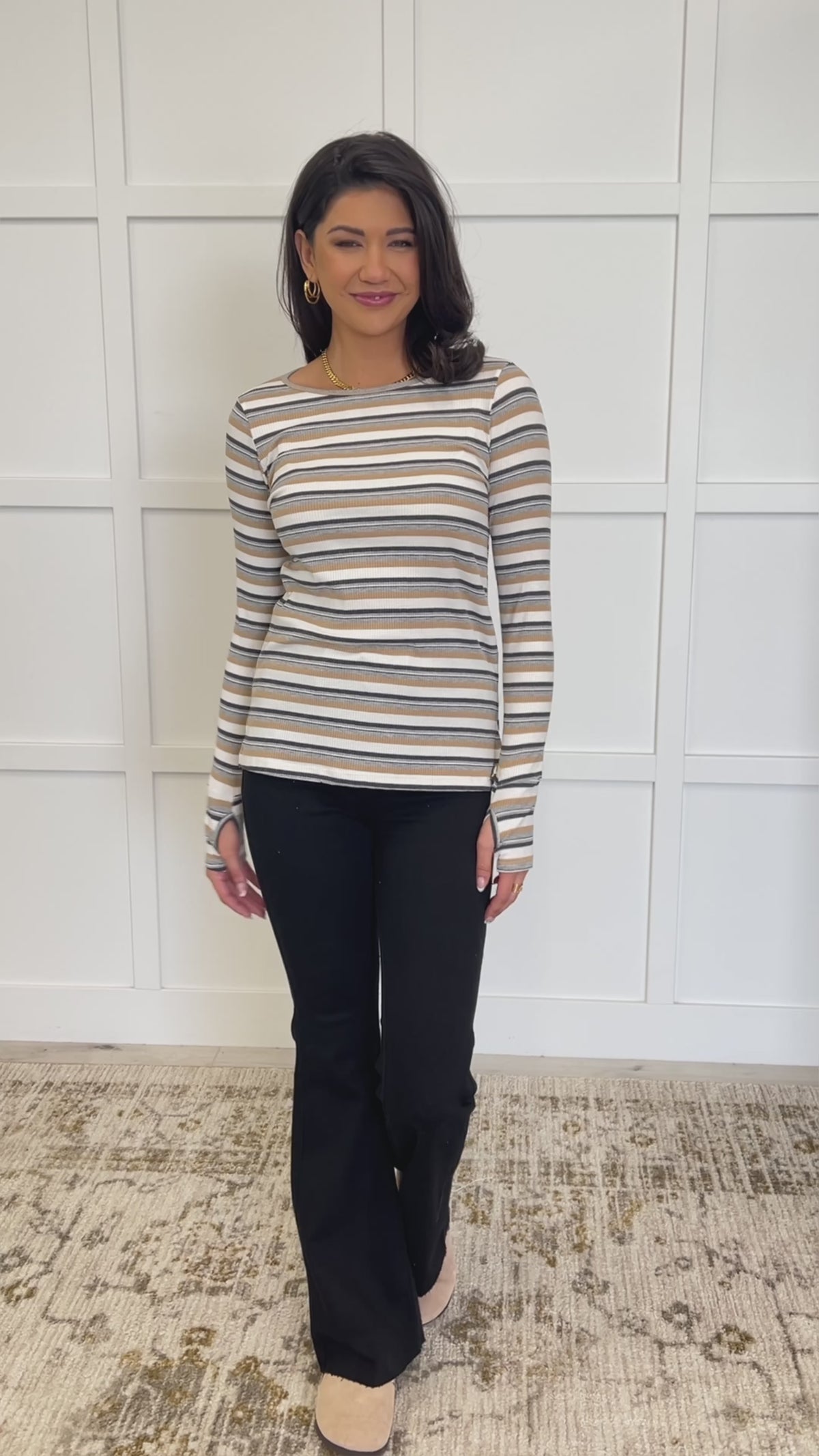 East Coast Breeze Striped Top - 8/25/2025