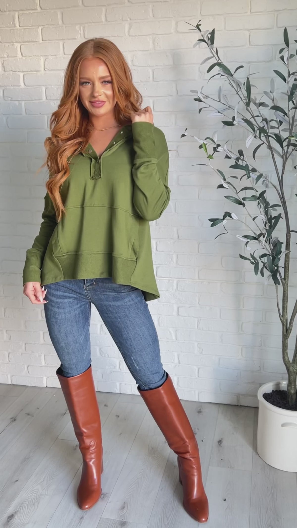 Simple Snug Snap Hooded Pullover - 9/23/2025 NEW