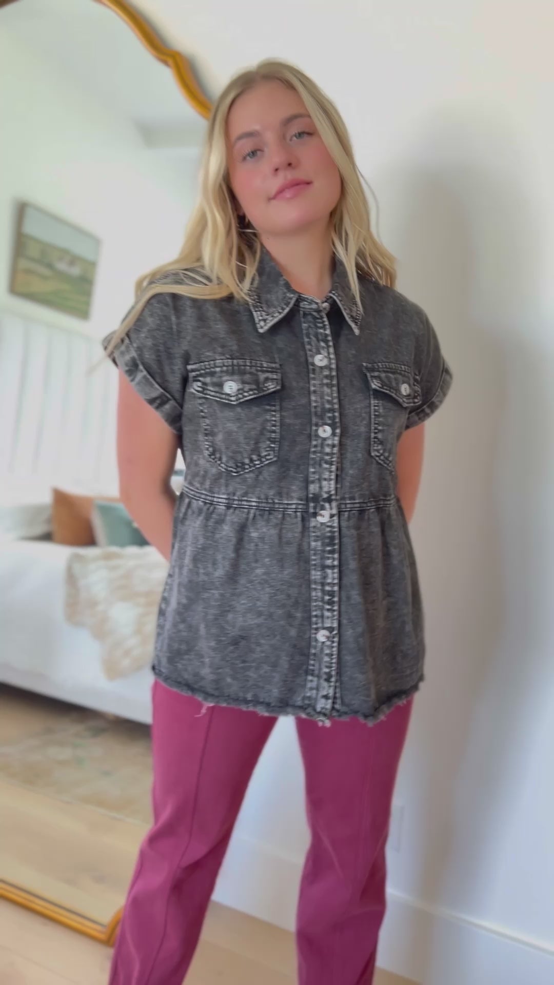 Cool and Carefree Denim Button Down - 8/31/2023
