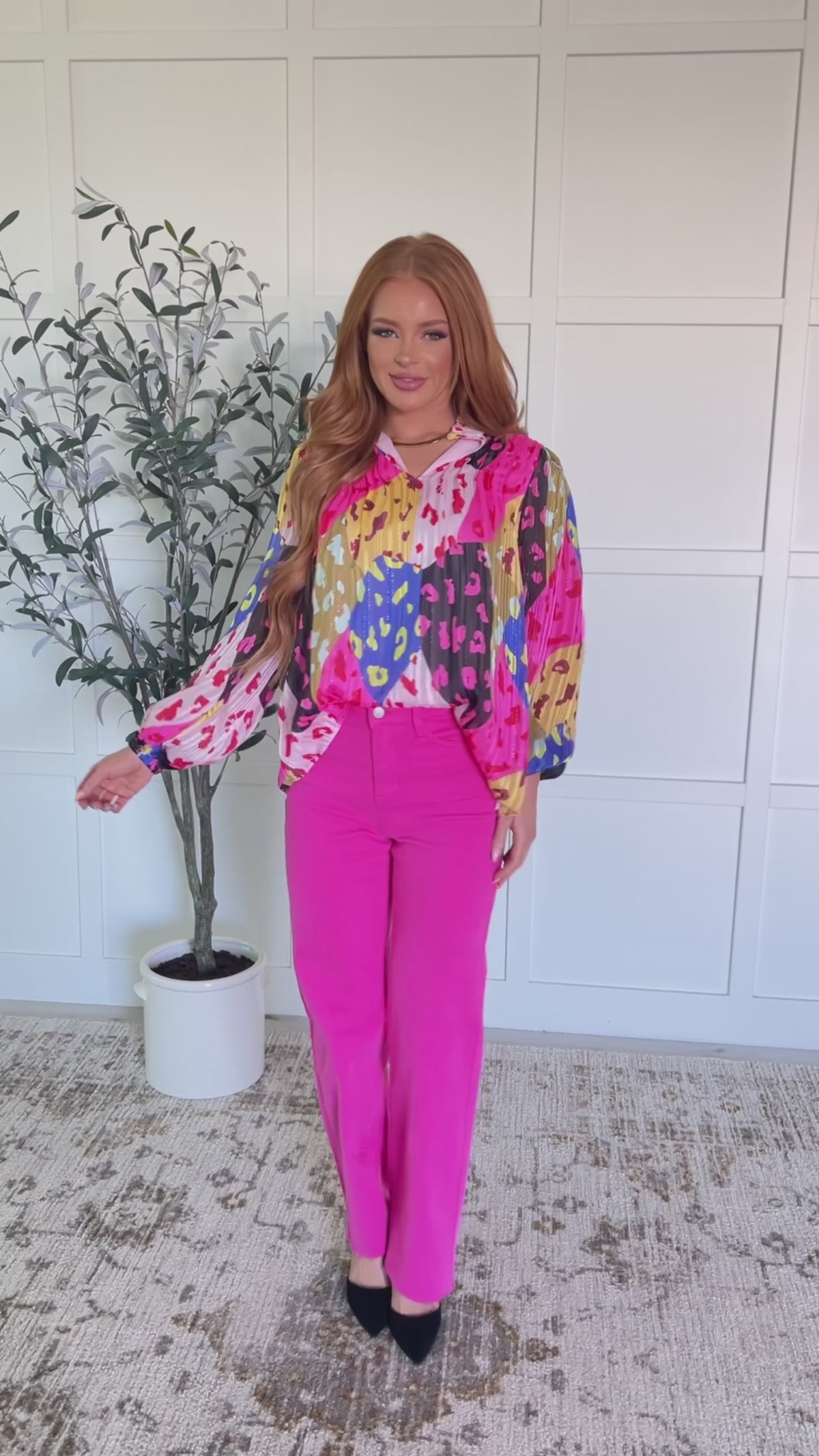 In The Wild Animal Print Blouse - 9/9/2025 NEW