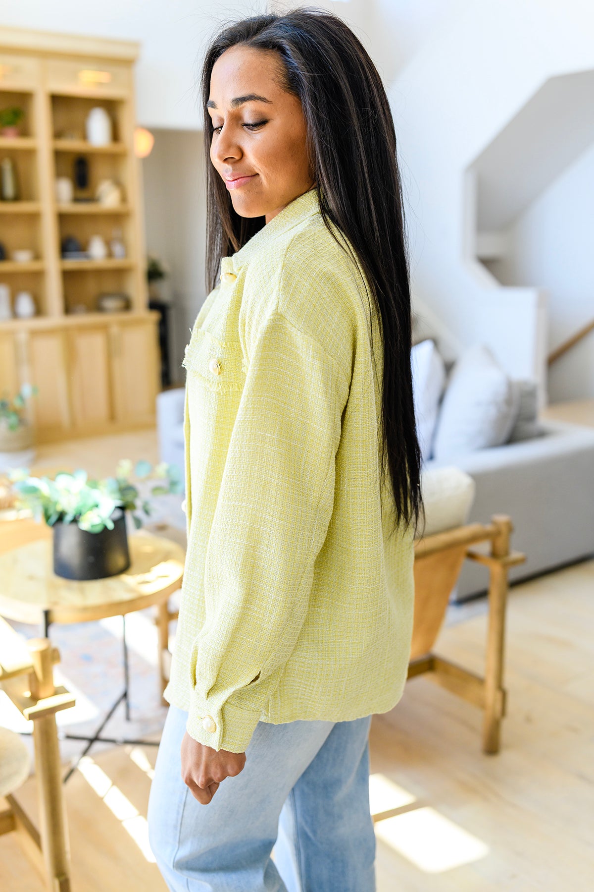 Daydreams Shacket in Yellow - 4/28/2023