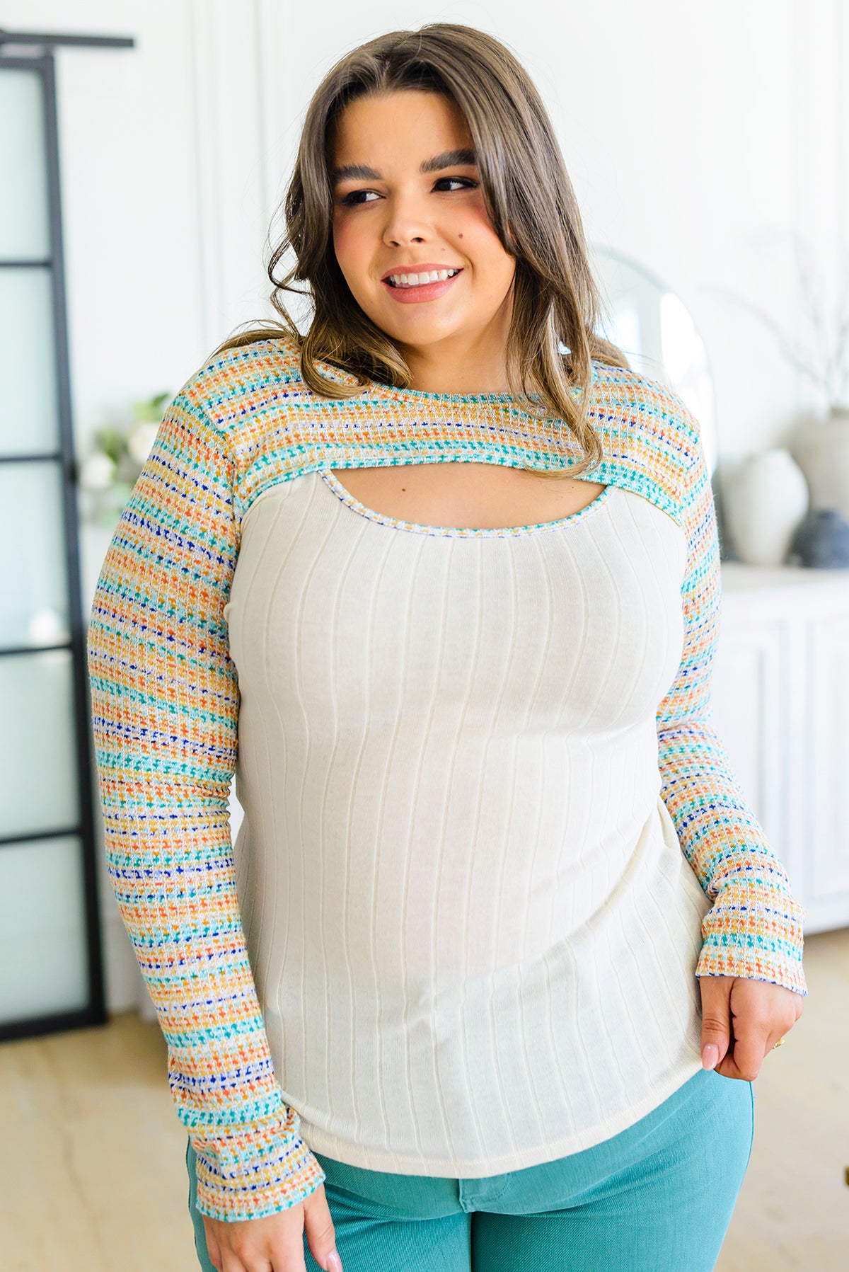 Evidently Extra Peekaboo Cut Out Top - 4/4/2023