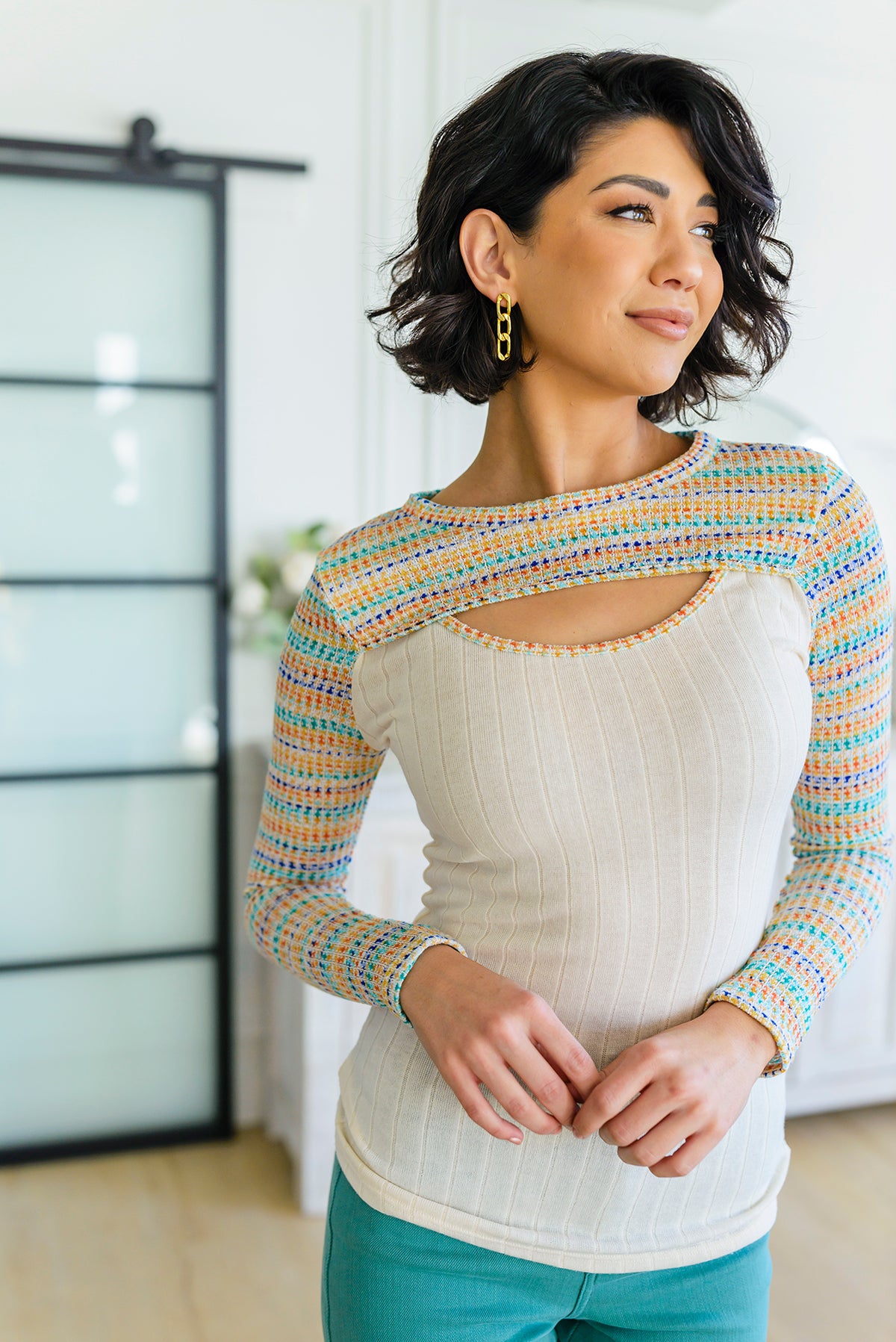 Evidently Extra Peekaboo Cut Out Top - 4/4/2023