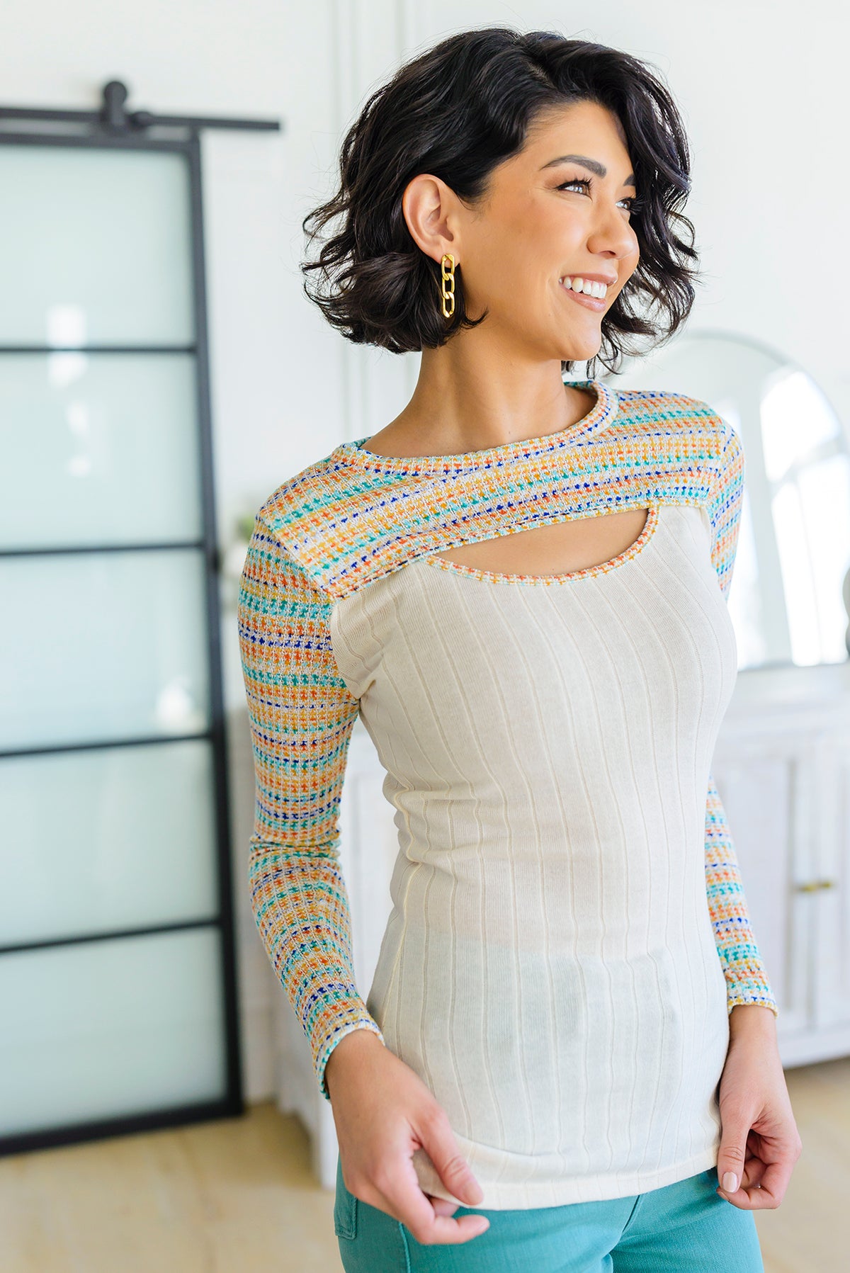 Evidently Extra Peekaboo Cut Out Top - 4/4/2023