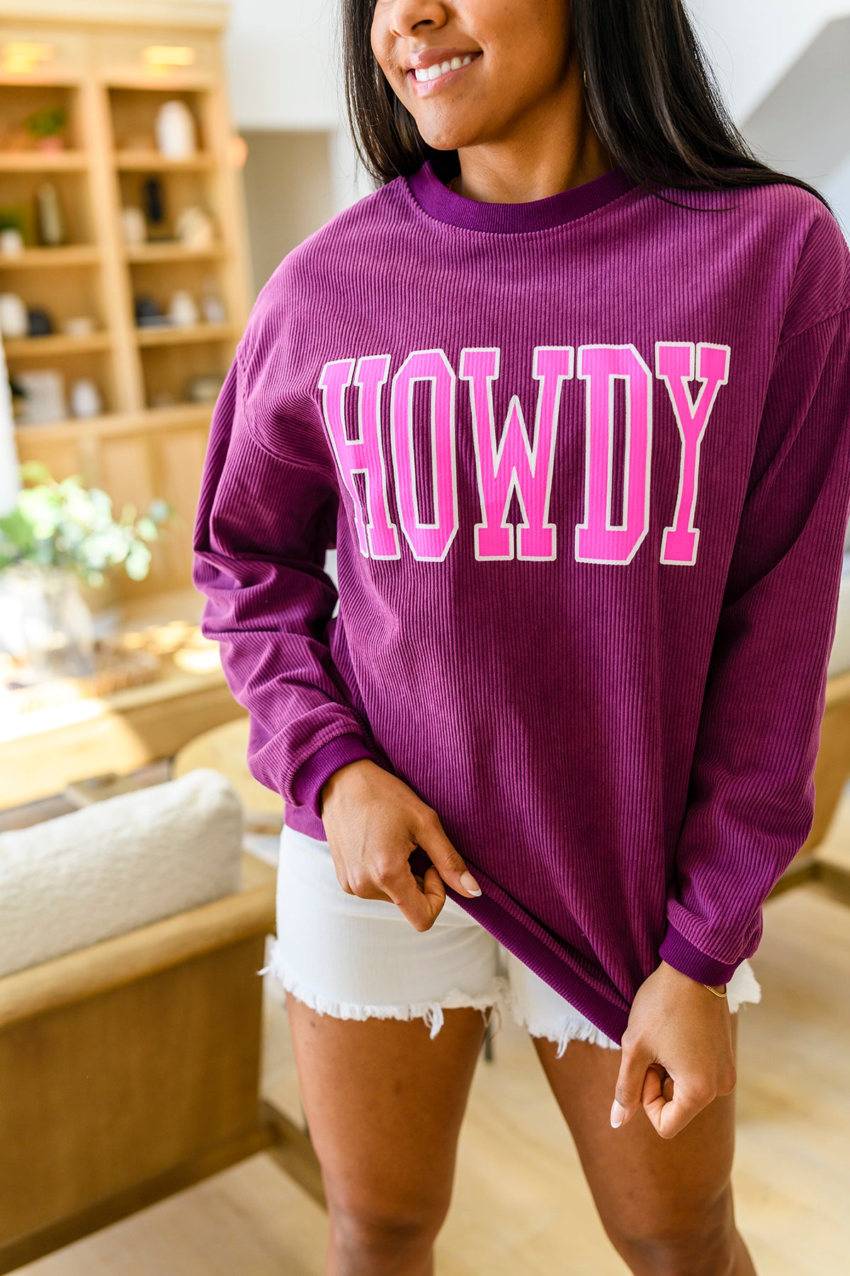 Get 'Em Cowgirl Textured Sweater - 4/27/2023