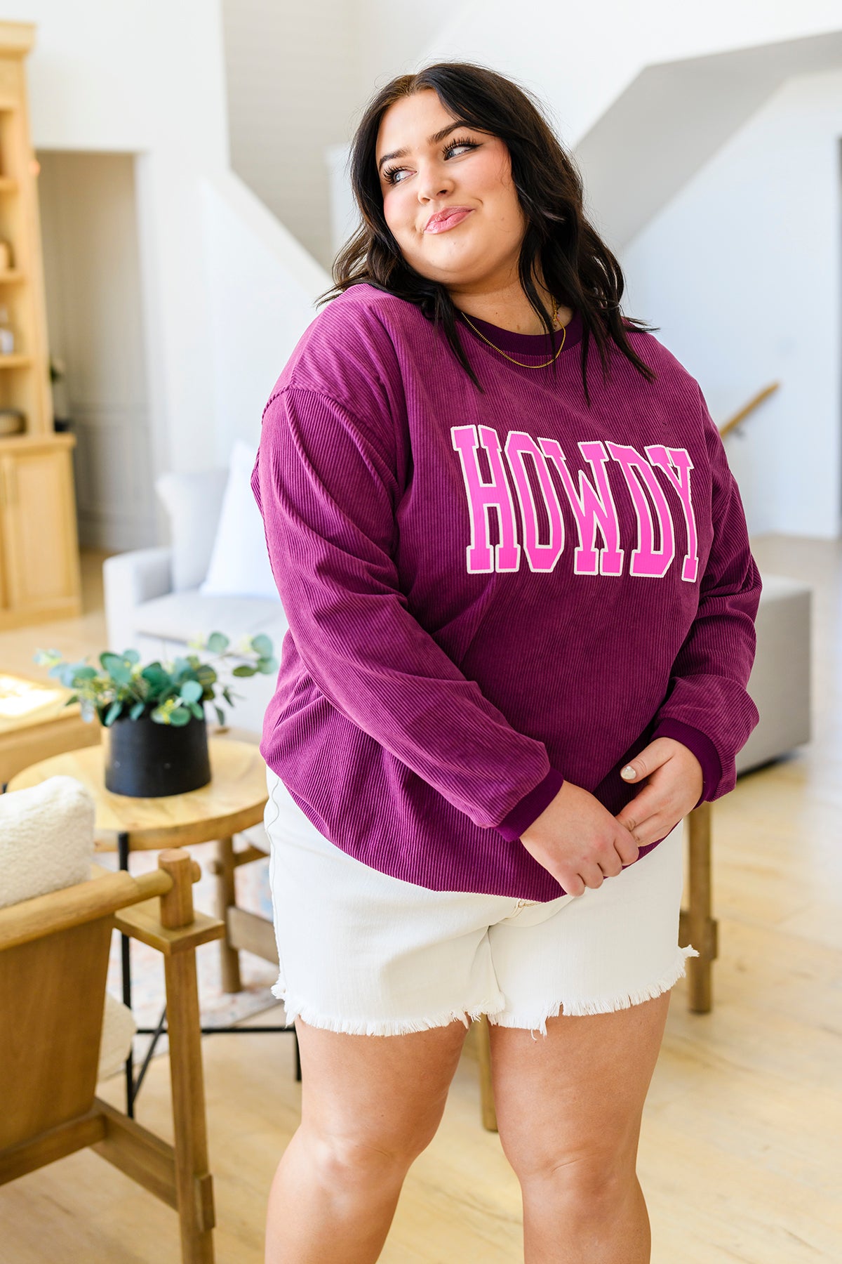 Get 'Em Cowgirl Textured Sweater - 4/27/2023