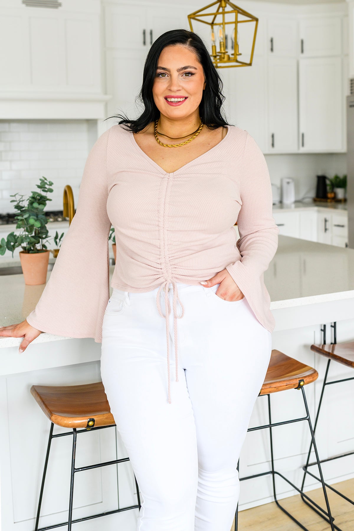 Giselle Gathered Front Blouse - 3/14/2023