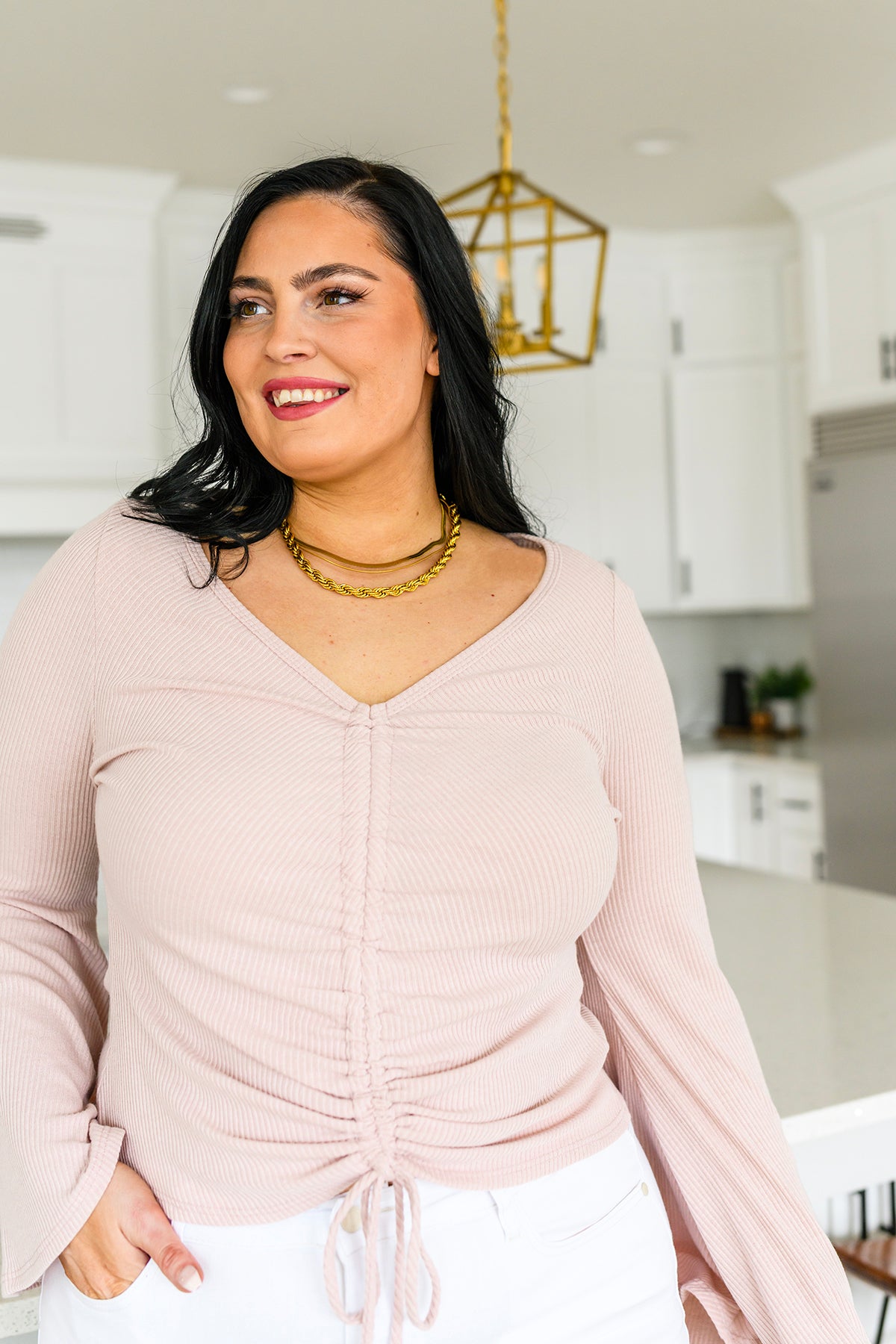 Giselle Gathered Front Blouse - 3/14/2023
