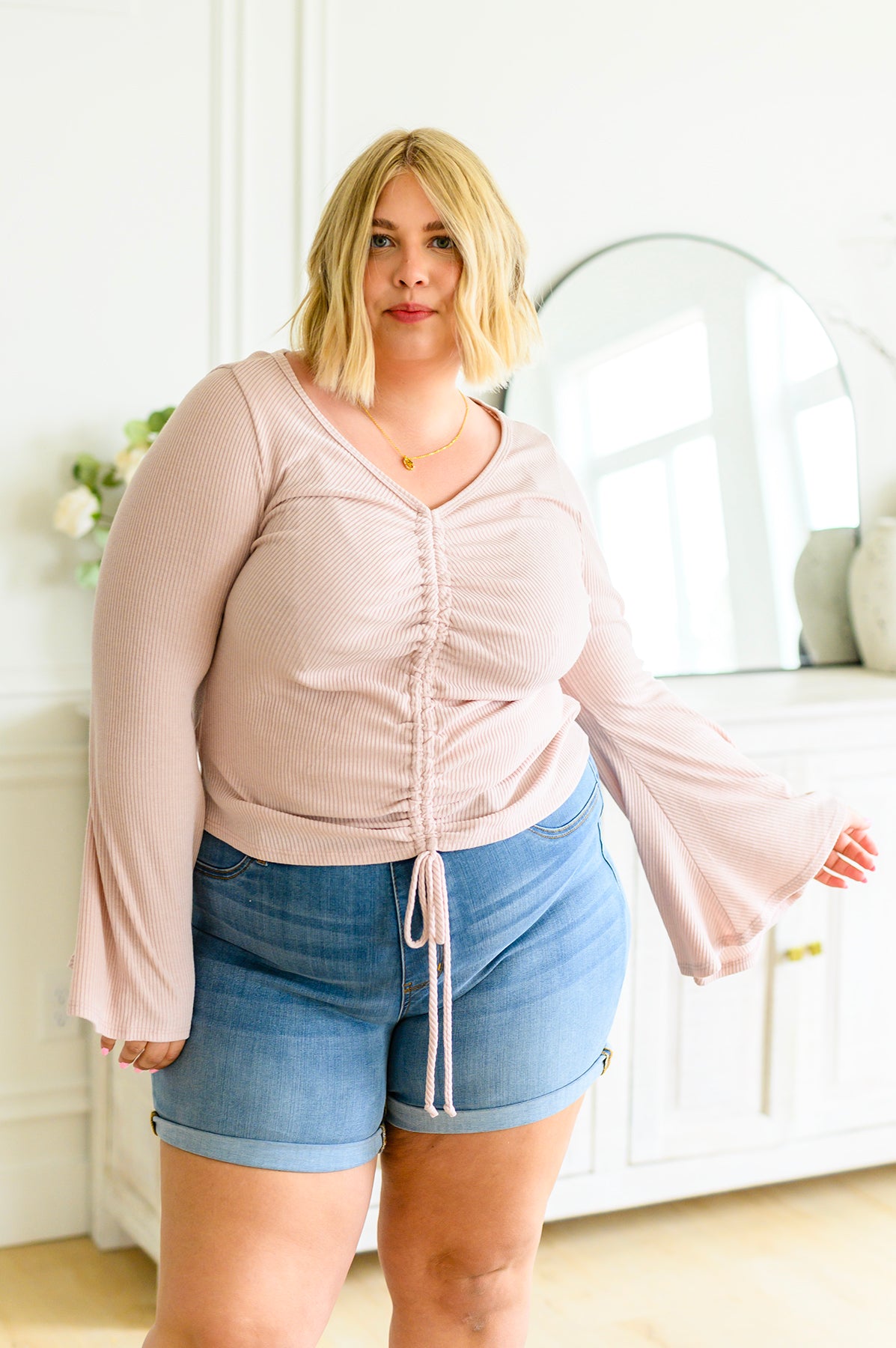 Giselle Gathered Front Blouse - 3/14/2023