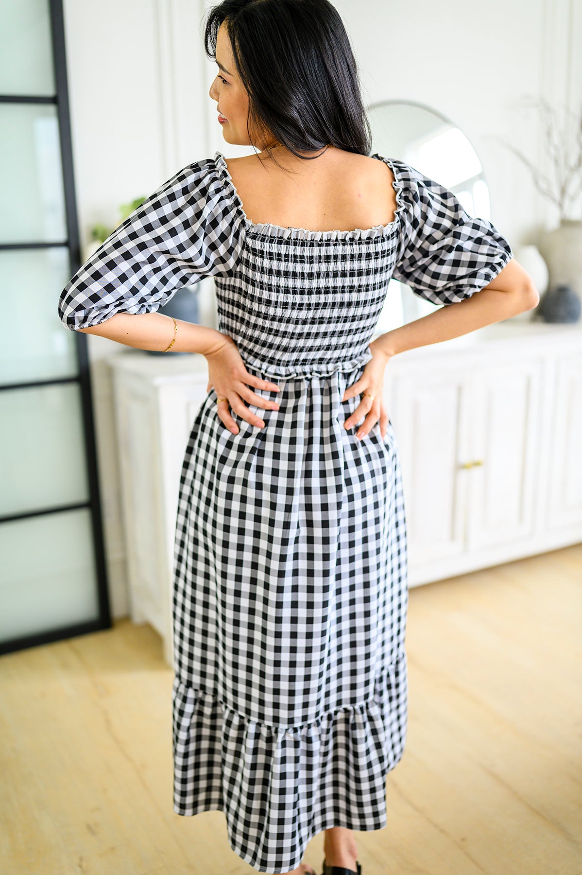 Greenville Gingham Midi Dress - 4/20/2023