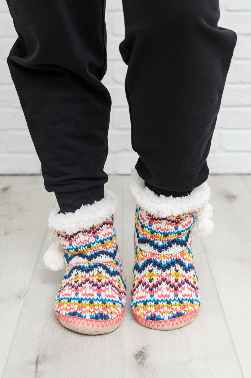 Knitted Multi Color Slipper Boots - 11/22/2022