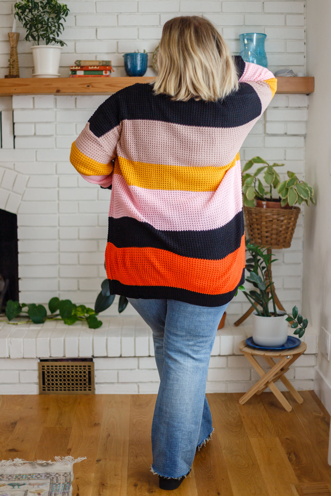 Let Today Be A Good Day Striped Cardigan - 1/26/2023