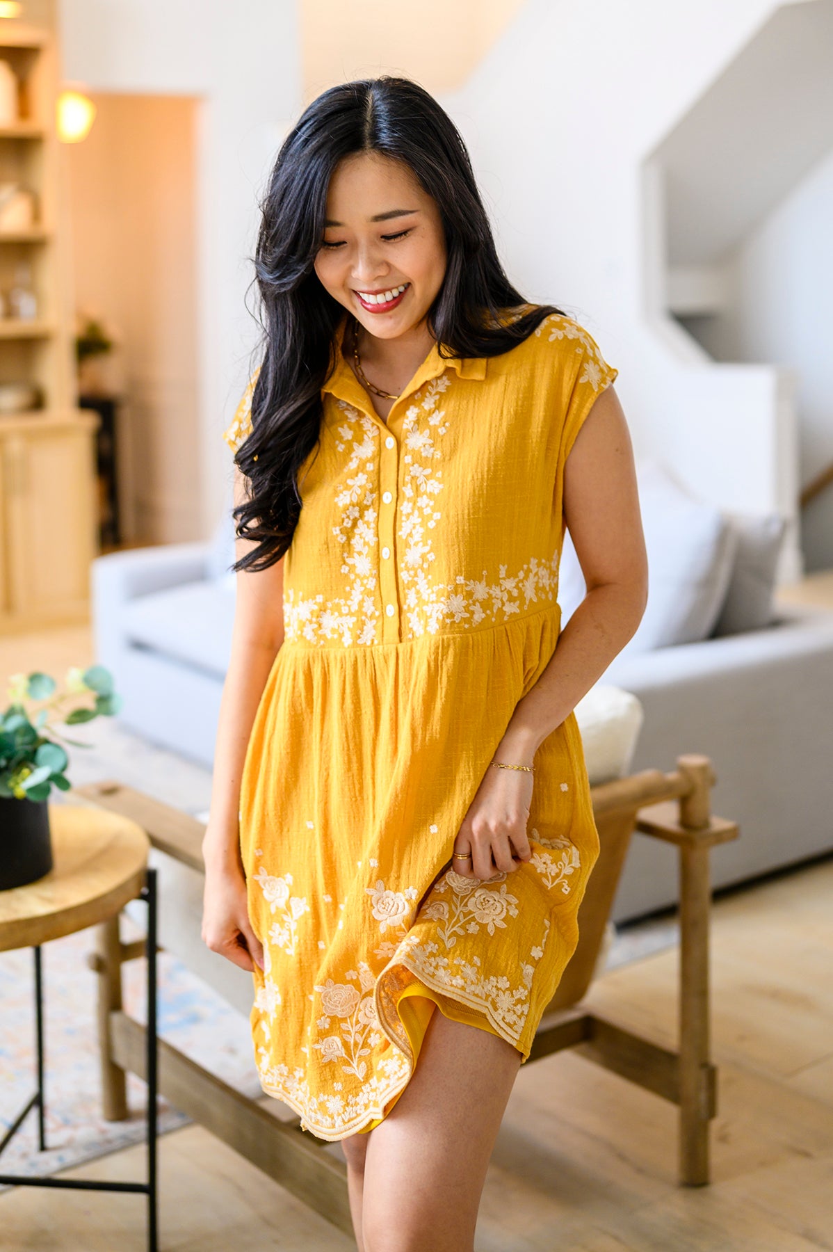 Marigold Embroidered Dress - 4/20/2023