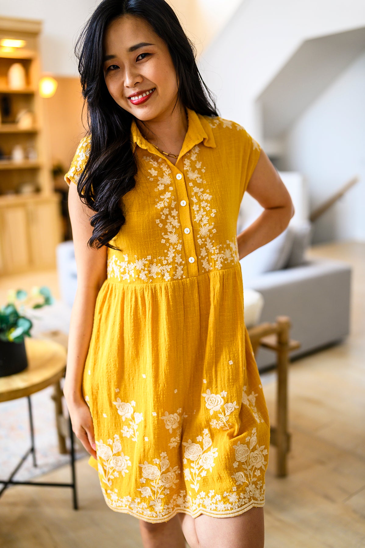 Marigold Embroidered Dress - 4/20/2023