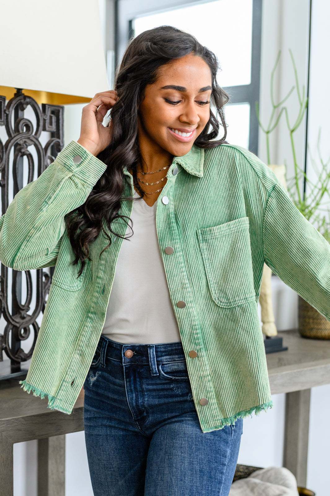 More Like You Corduroy Button Up Jacket - 1/3/2023