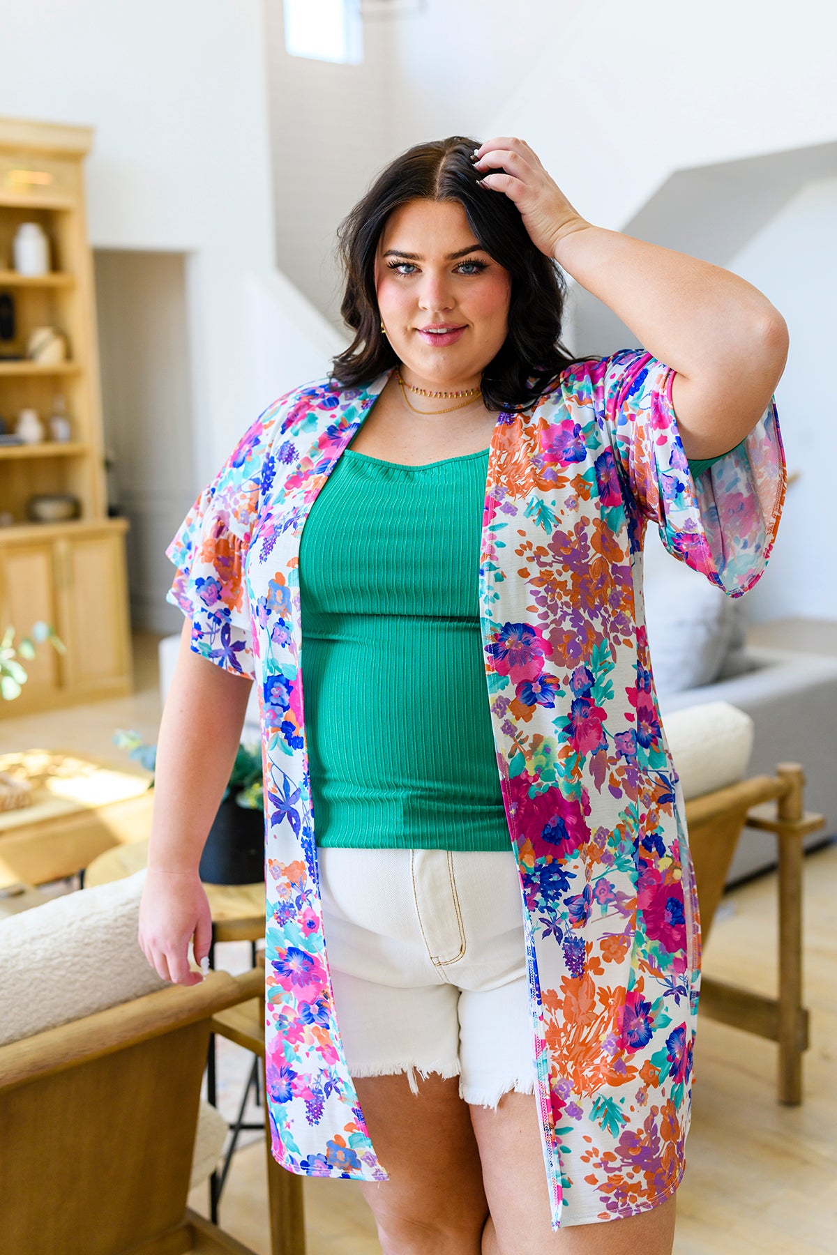Sentimental Feelings Square Neck Top in Kelly Green - 4/27/2023